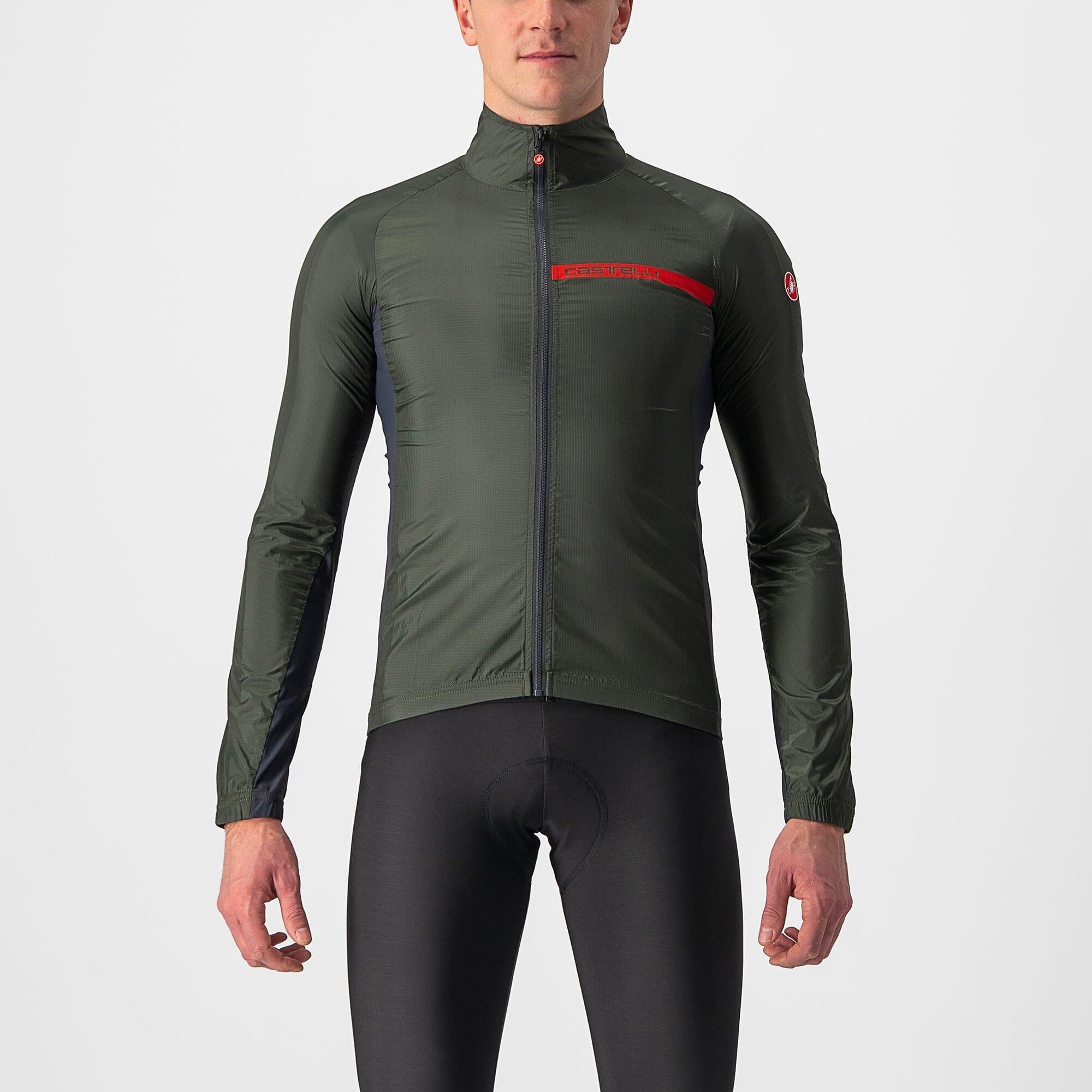Verde Militare - Castelli - Squadra Stretch Wind-Resistant Reflective Performance Cycling Jacket - 2