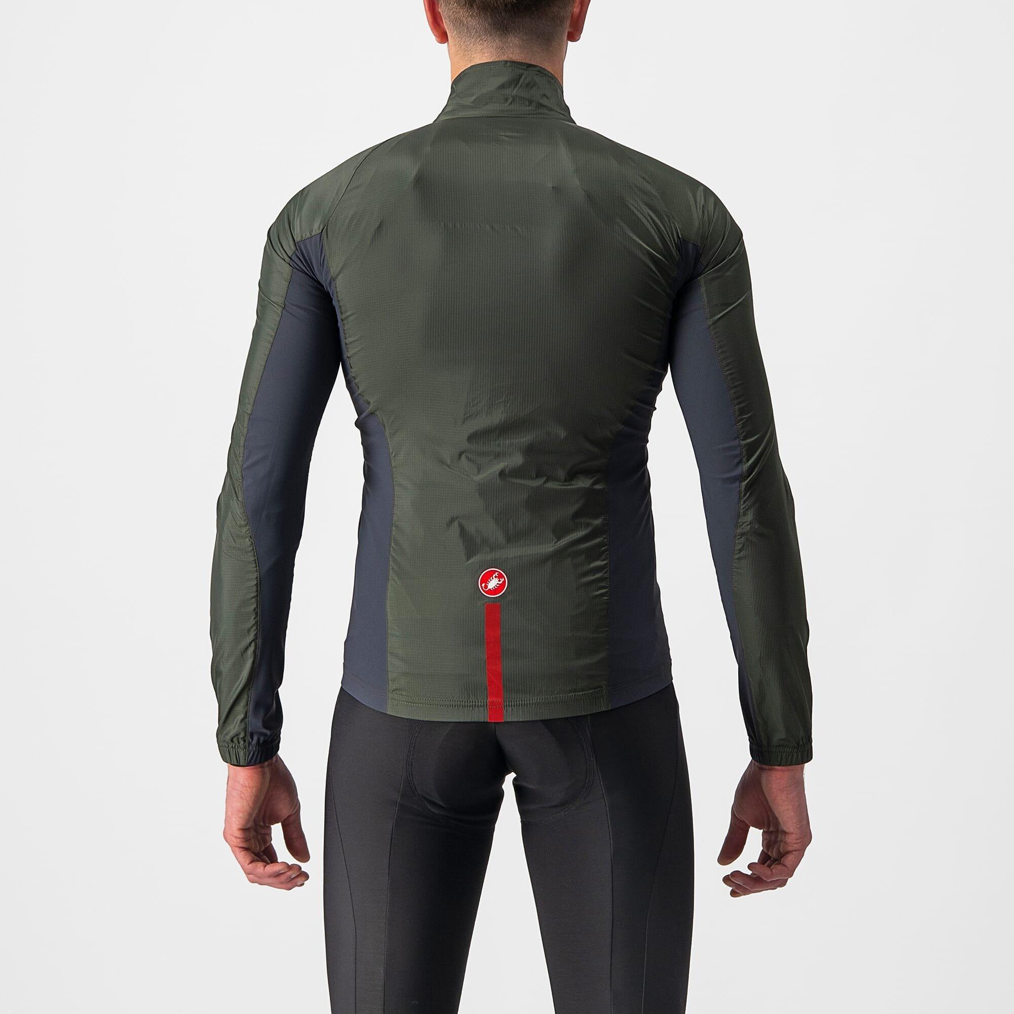 Verde Militare - Castelli - Squadra Stretch Wind-Resistant Reflective Performance Cycling Jacket - 3