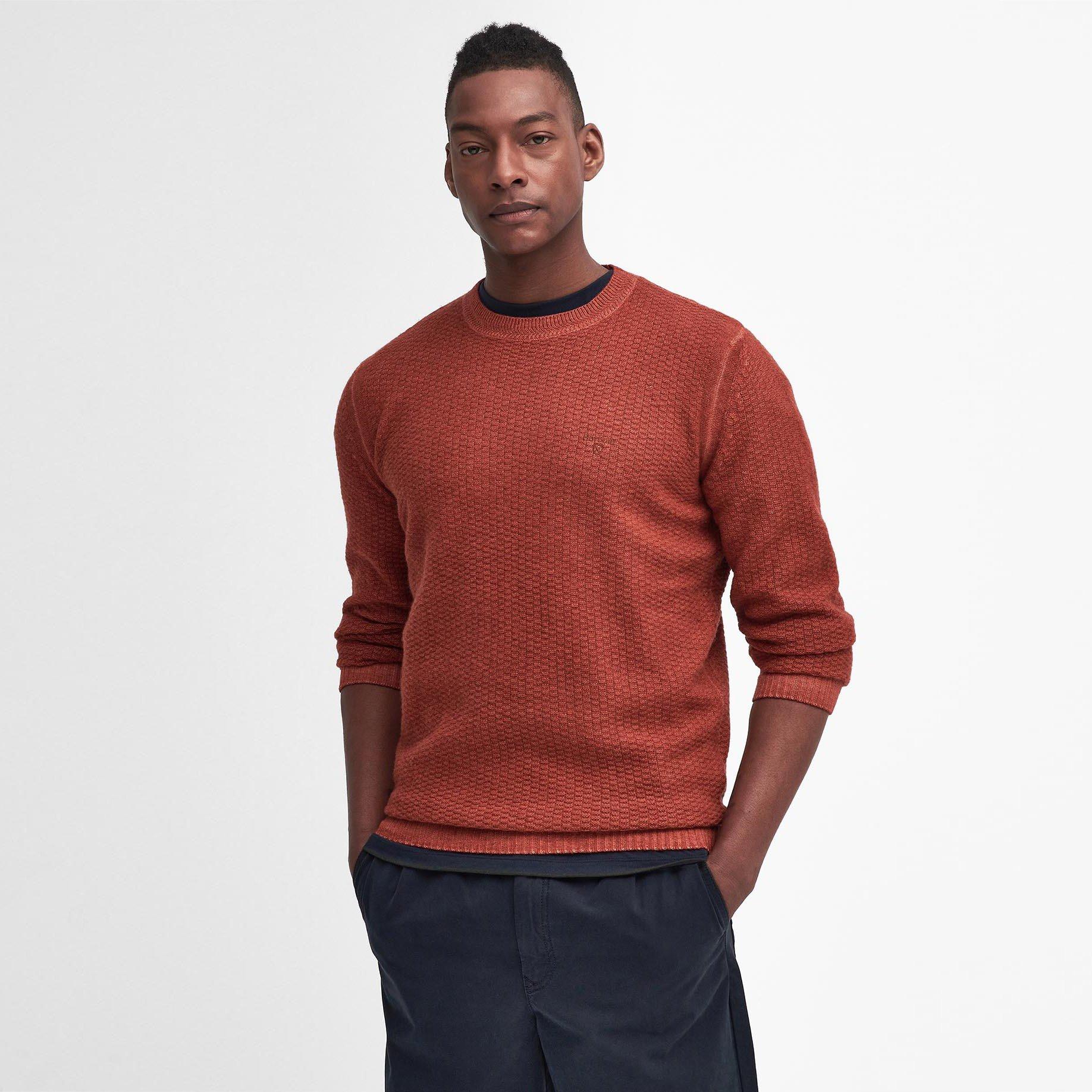 Drk Ginger OR94 - Barbour - Aston Crew Neck Jumper - 2