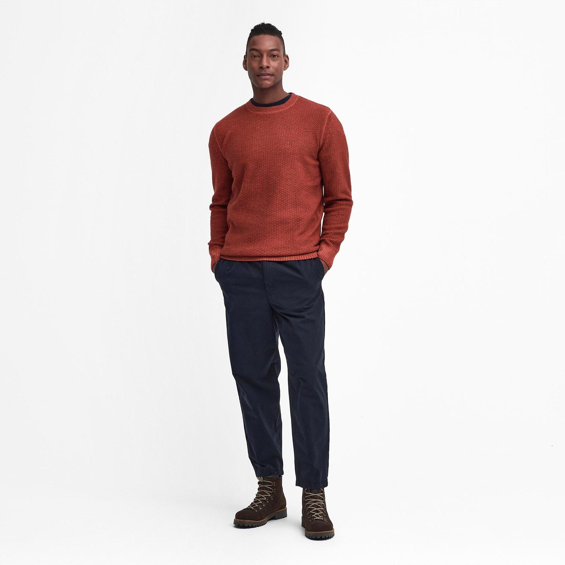 Drk Ginger OR94 - Barbour - Aston Crew Neck Jumper - 6
