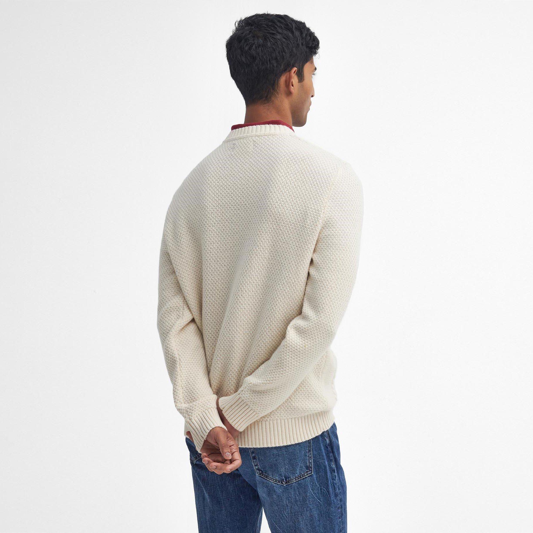 Wspr White WH32 - Barbour - Casey Cable-Knit Jumper - 3