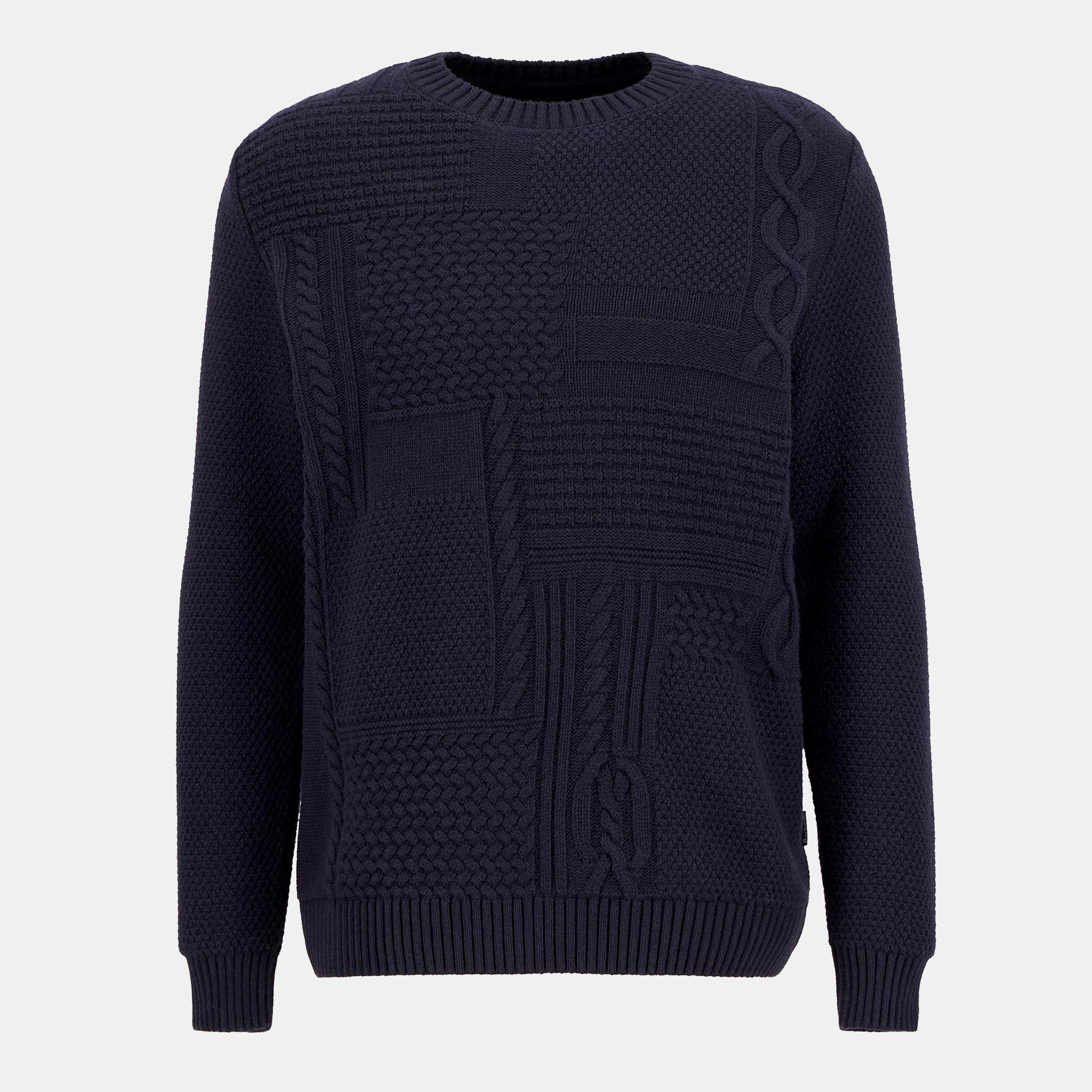 Barbour Men's Casey Cable-Knit Jumper - Navy - 2XL