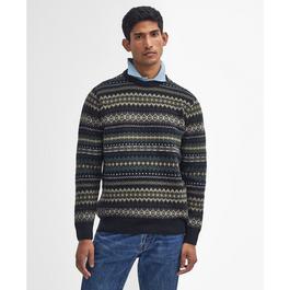 Barbour Orkney Fair isle Crew Neck Jumper