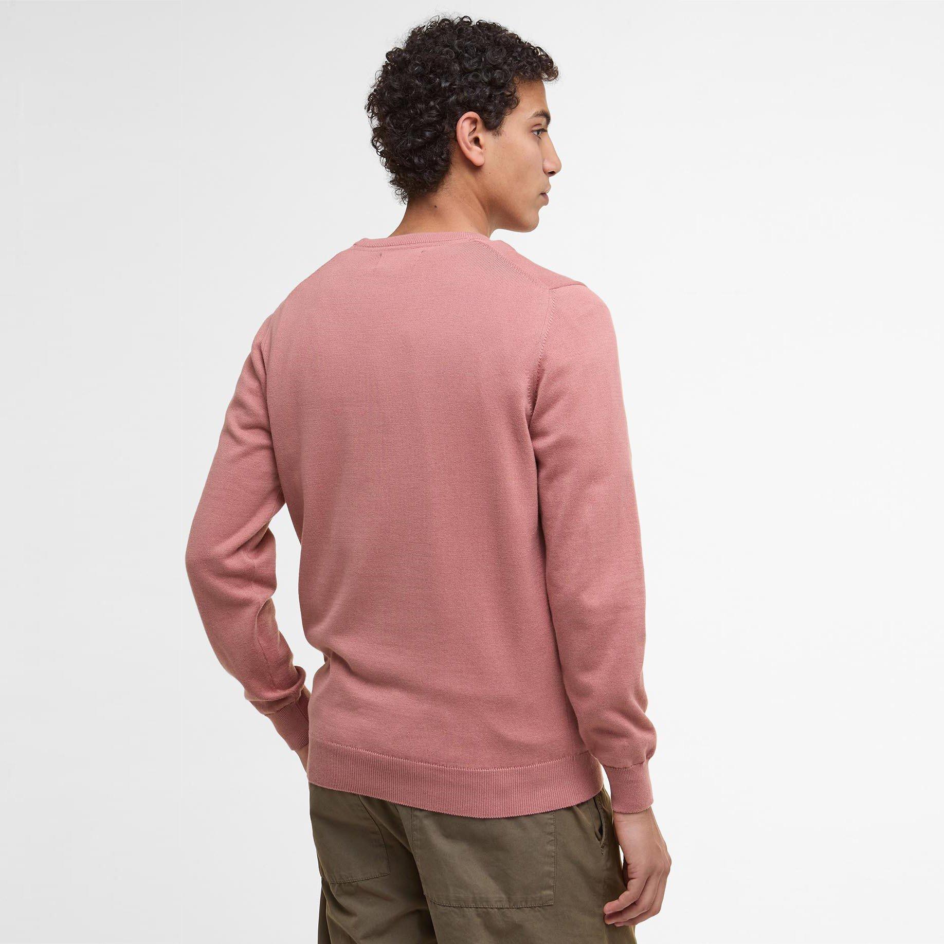 Earth Pink PI77 - Barbour - Mens Crew Neck Sweater - 3