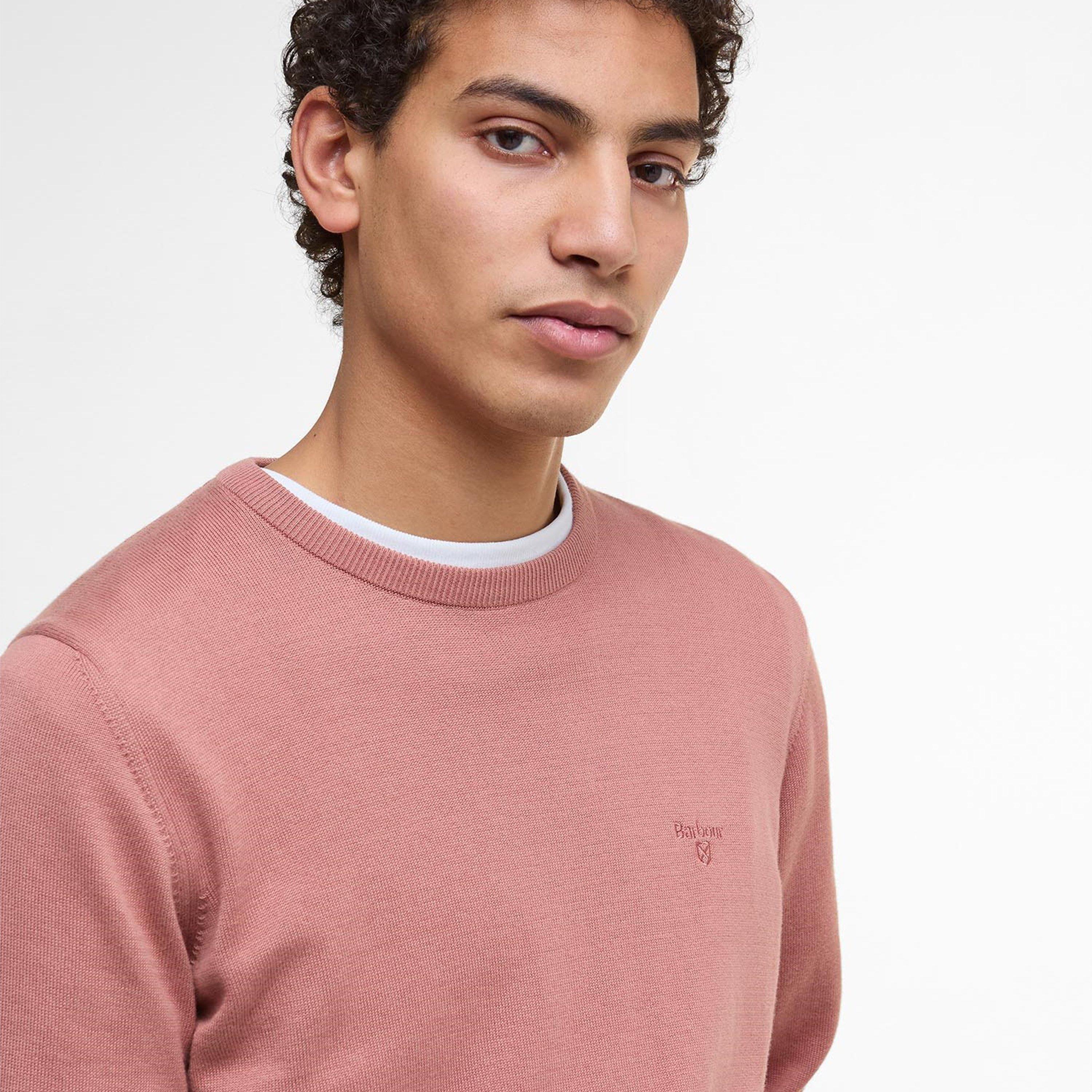 Earth Pink PI77 - Barbour - Mens Crew Neck Sweater - 4