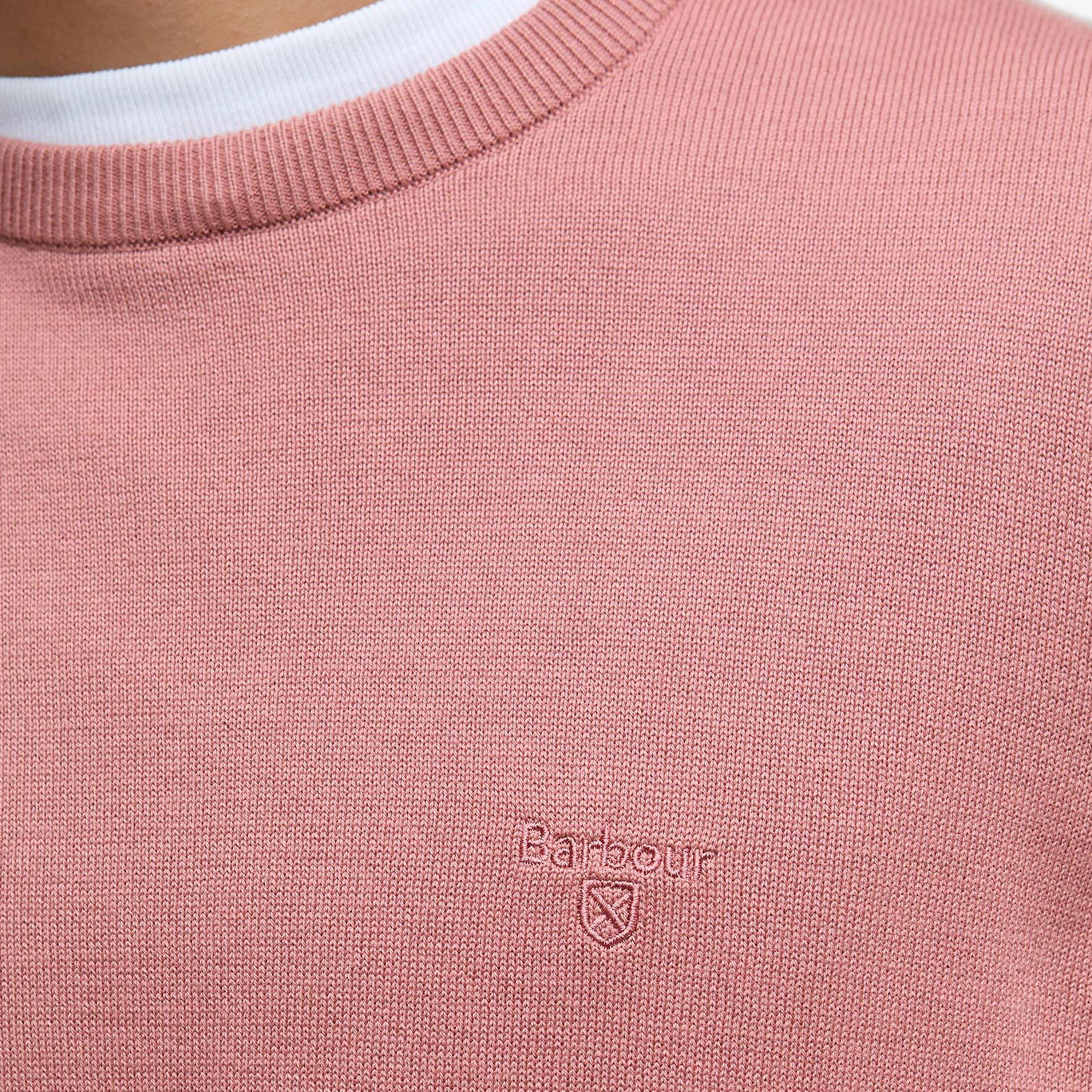 Earth Pink PI77 - Barbour - Mens Crew Neck Sweater - 5