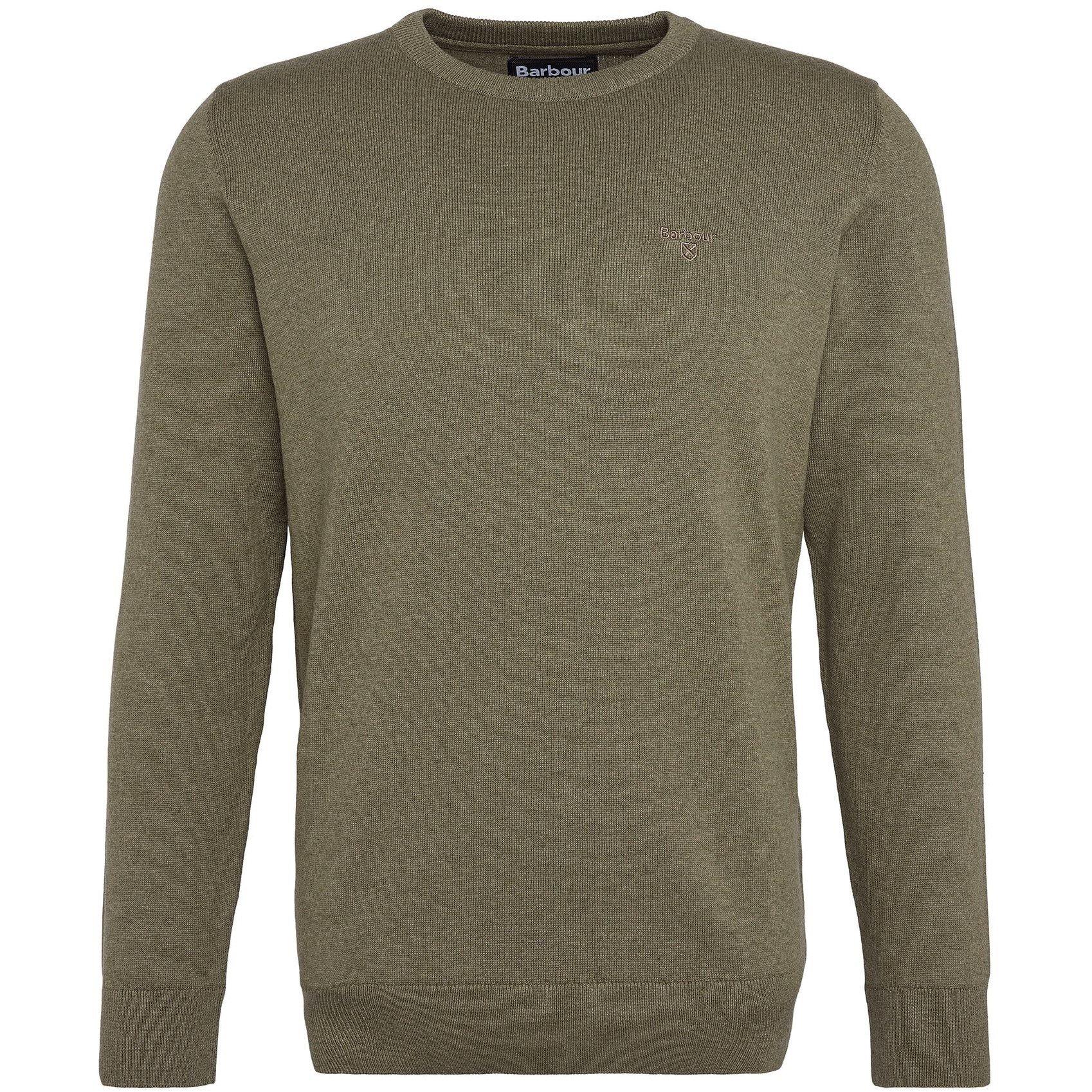 (取寄) バブアー メンズ ピマ コットン クルーネック セーター Barbour men Pima Cotton Crewneck Sweater Charcoal Barbour | Men's Crew-neck Cotton Jumper | Jumpers | Cruise