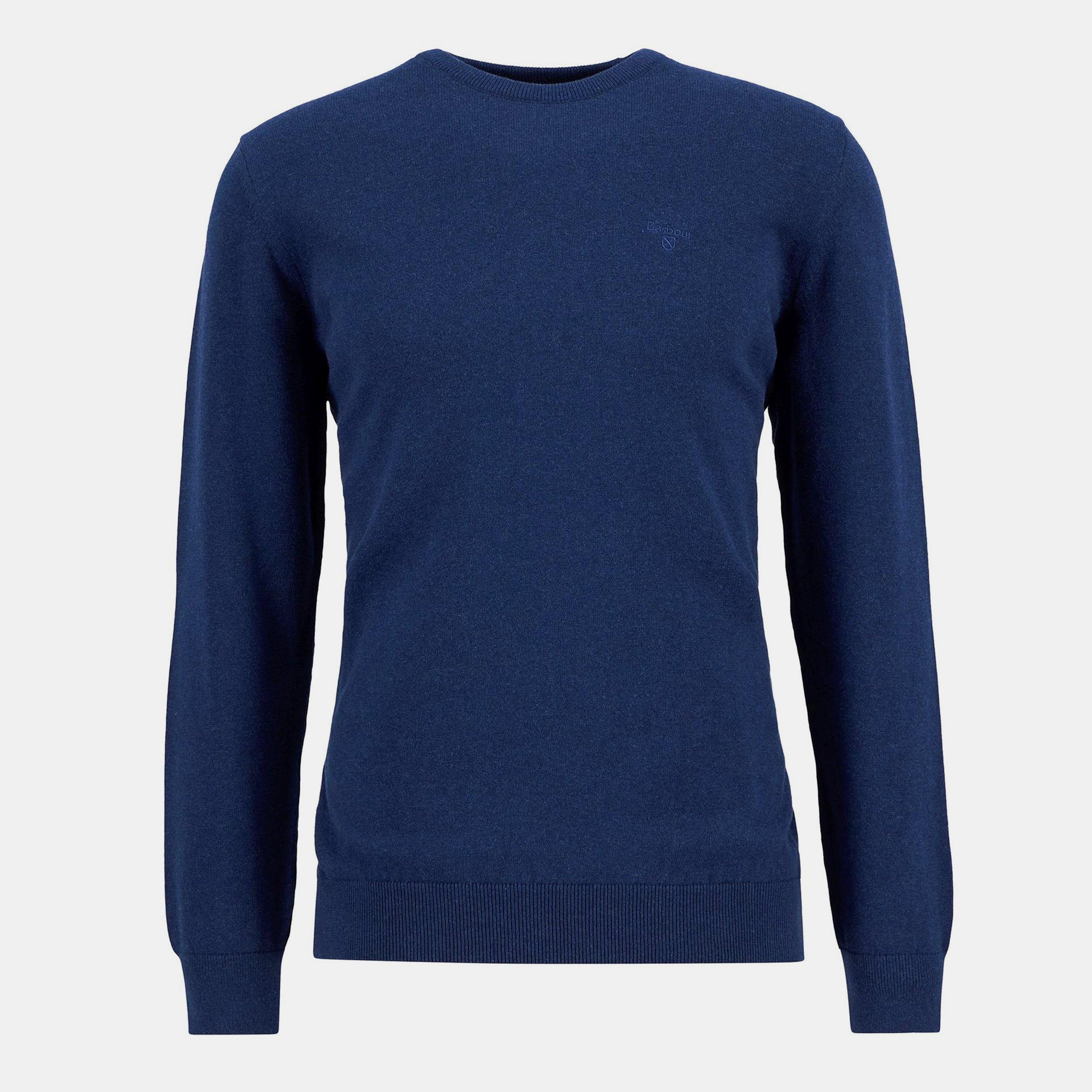Barbour Mens Crew Neck Sweater - Inky Marl BU11 - Size 2XL