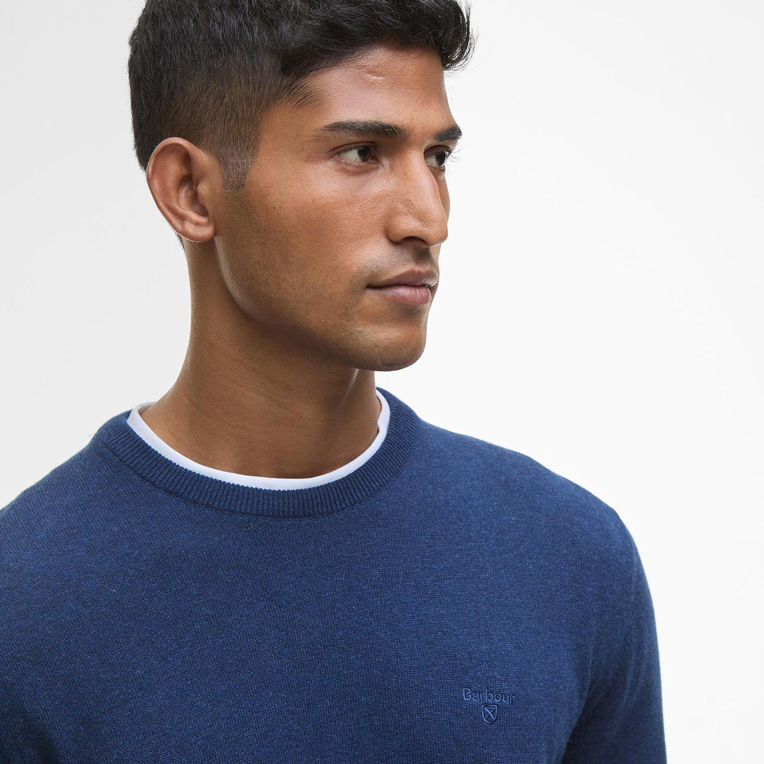 Inky Marl BU11 - Barbour - Mens Crew Neck Sweater - 4