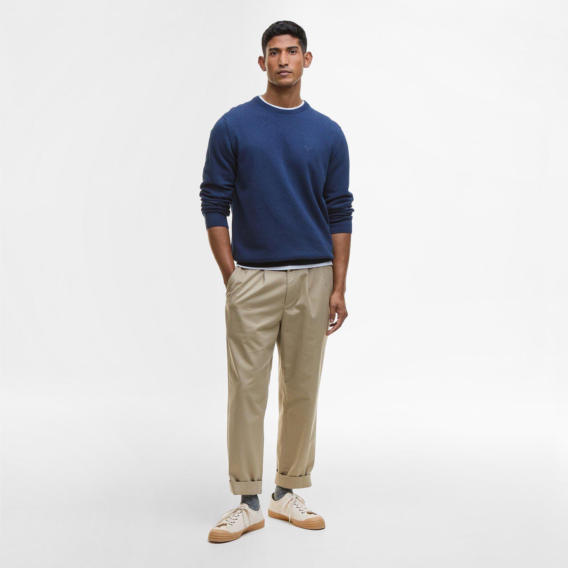 Inky Marl BU11 - Barbour - Mens Crew Neck Sweater - 5