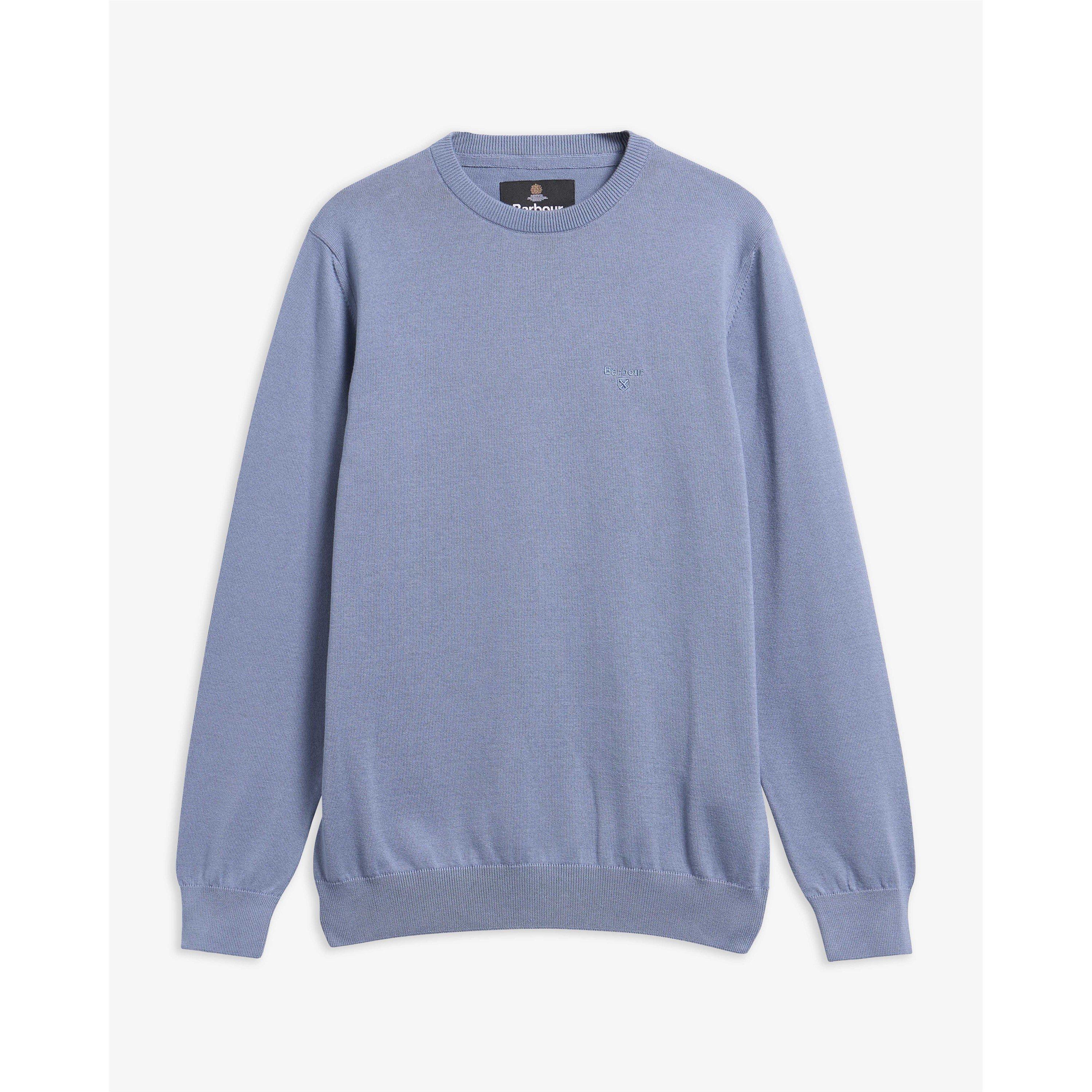 Barbour Mens Crew Neck Sweater - Tarn Blue BU75 - M