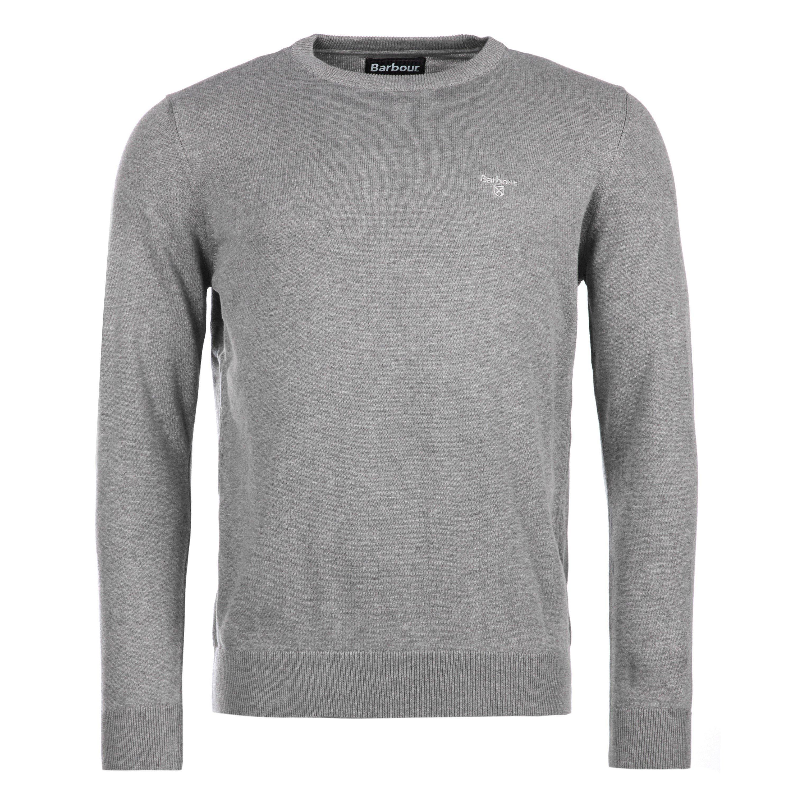 Barbour Men's Crew Neck Sweater - Grey Gy51 - XL