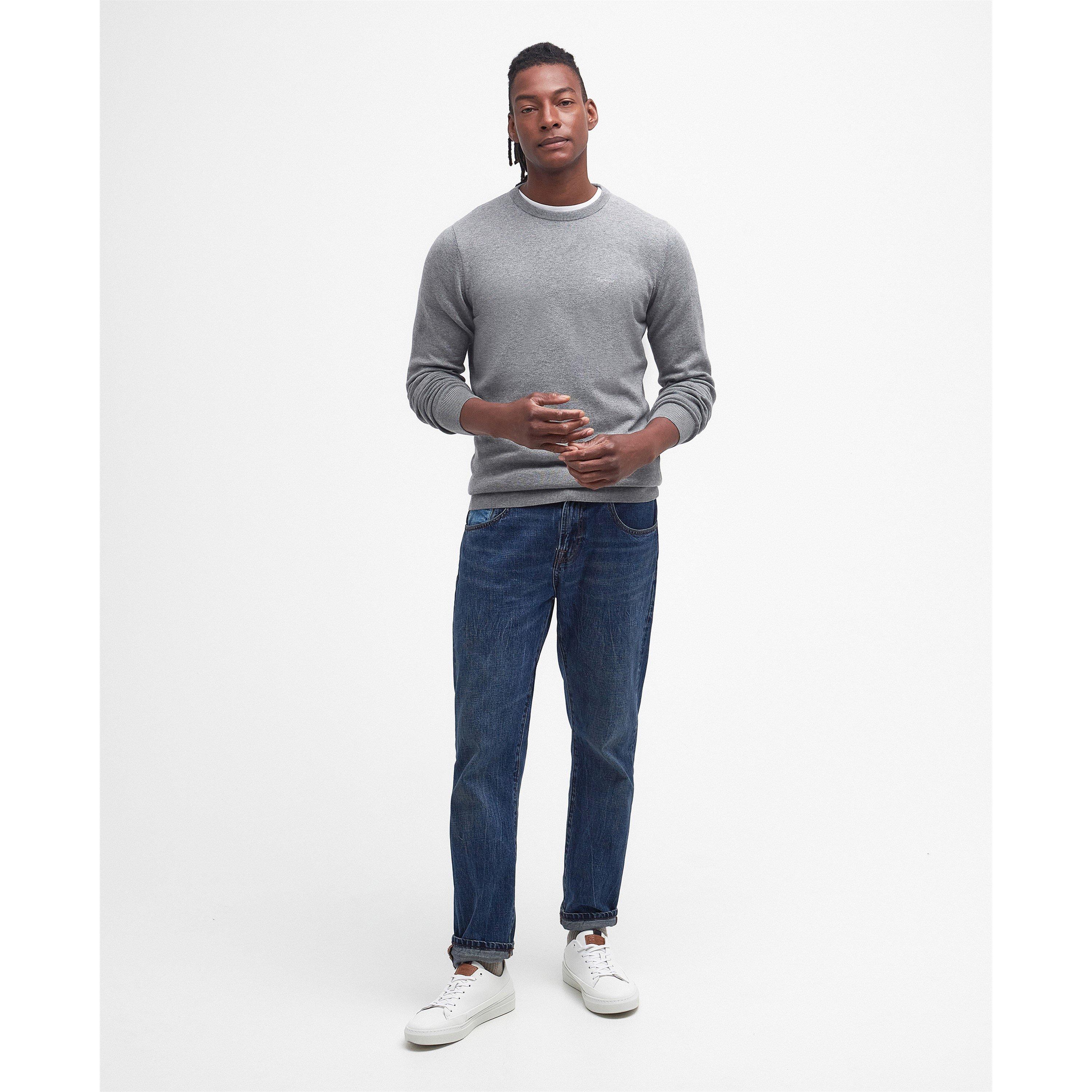 Grey GY51 - Barbour - Mens Crew Neck Sweater - 7