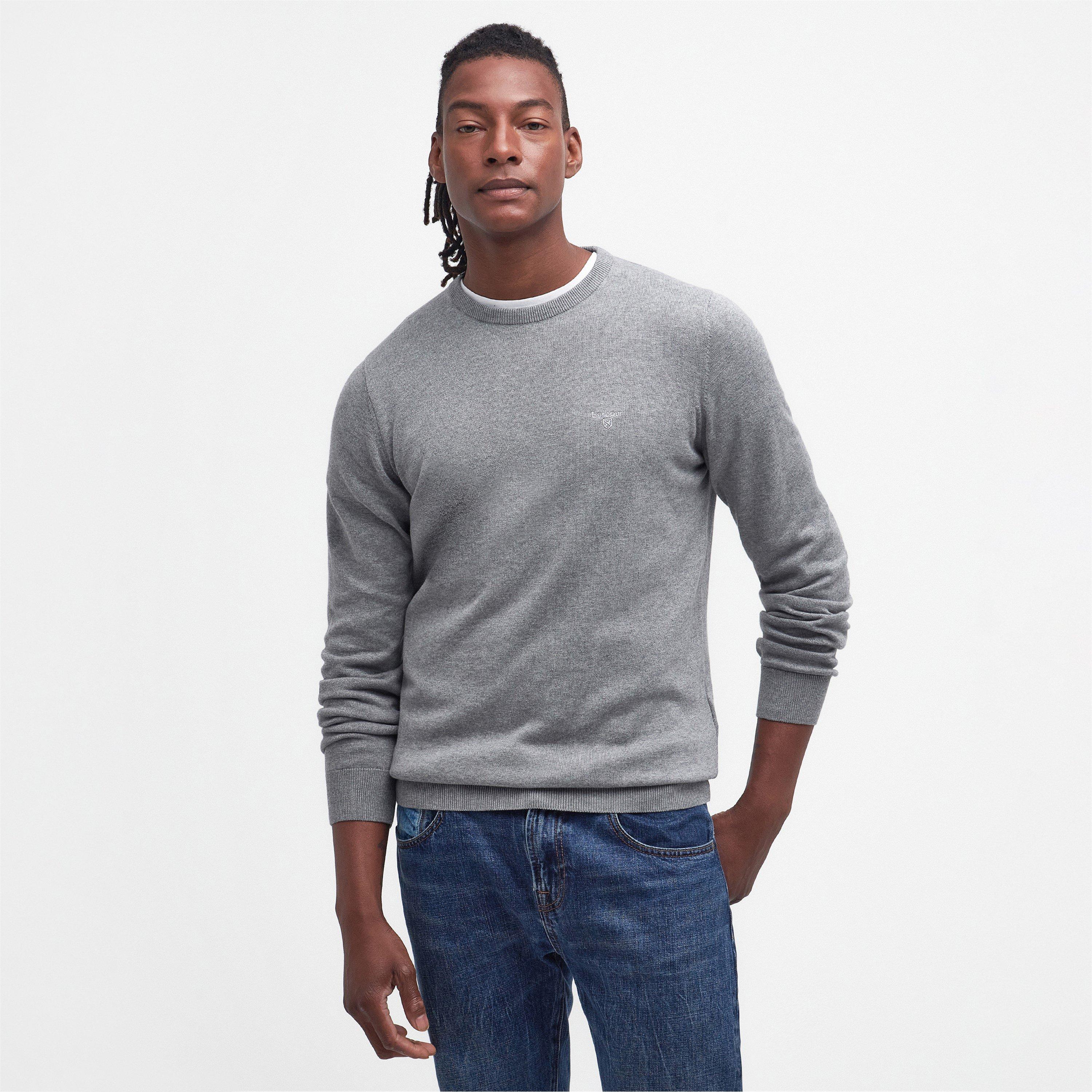 Grey GY51 - Barbour - Mens Crew Neck Sweater - 2