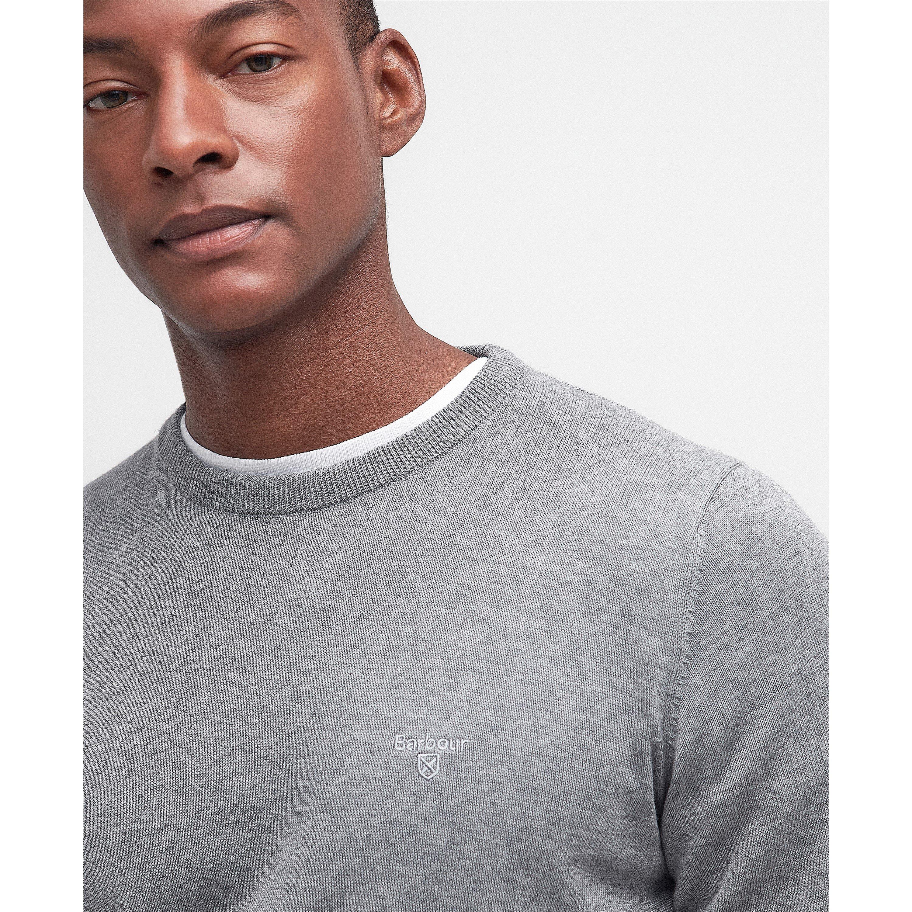 Grey GY51 - Barbour - Mens Crew Neck Sweater - 4
