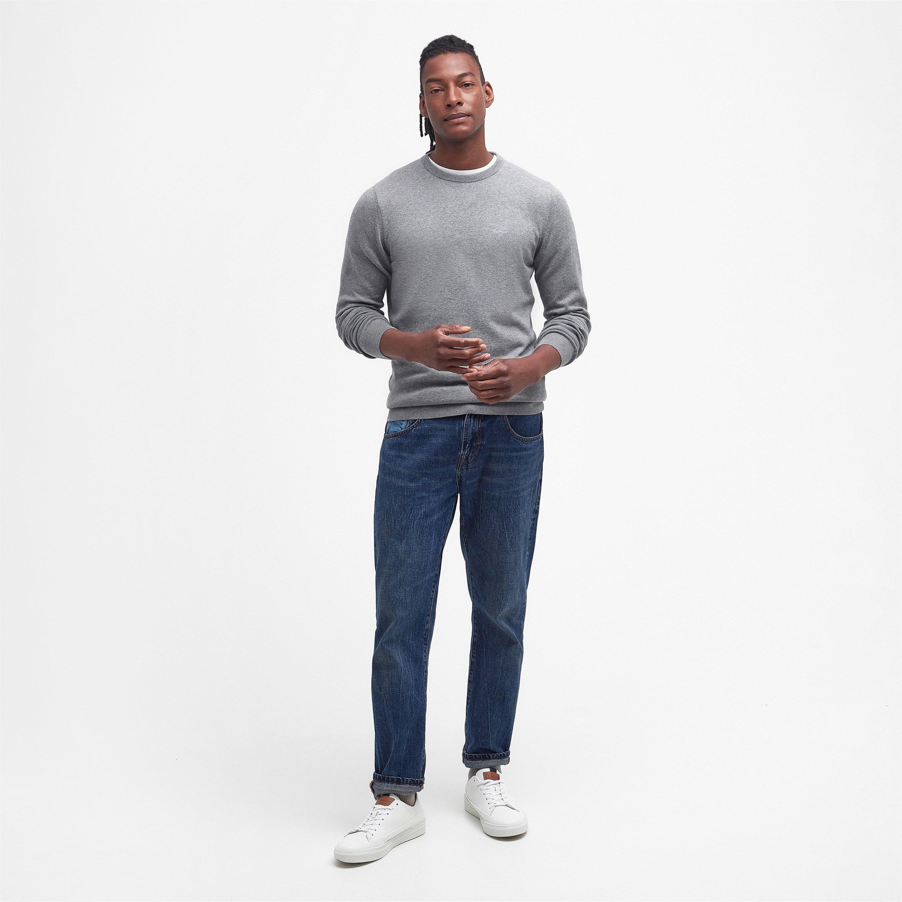 Grey GY51 - Barbour - Mens Crew Neck Sweater - 4