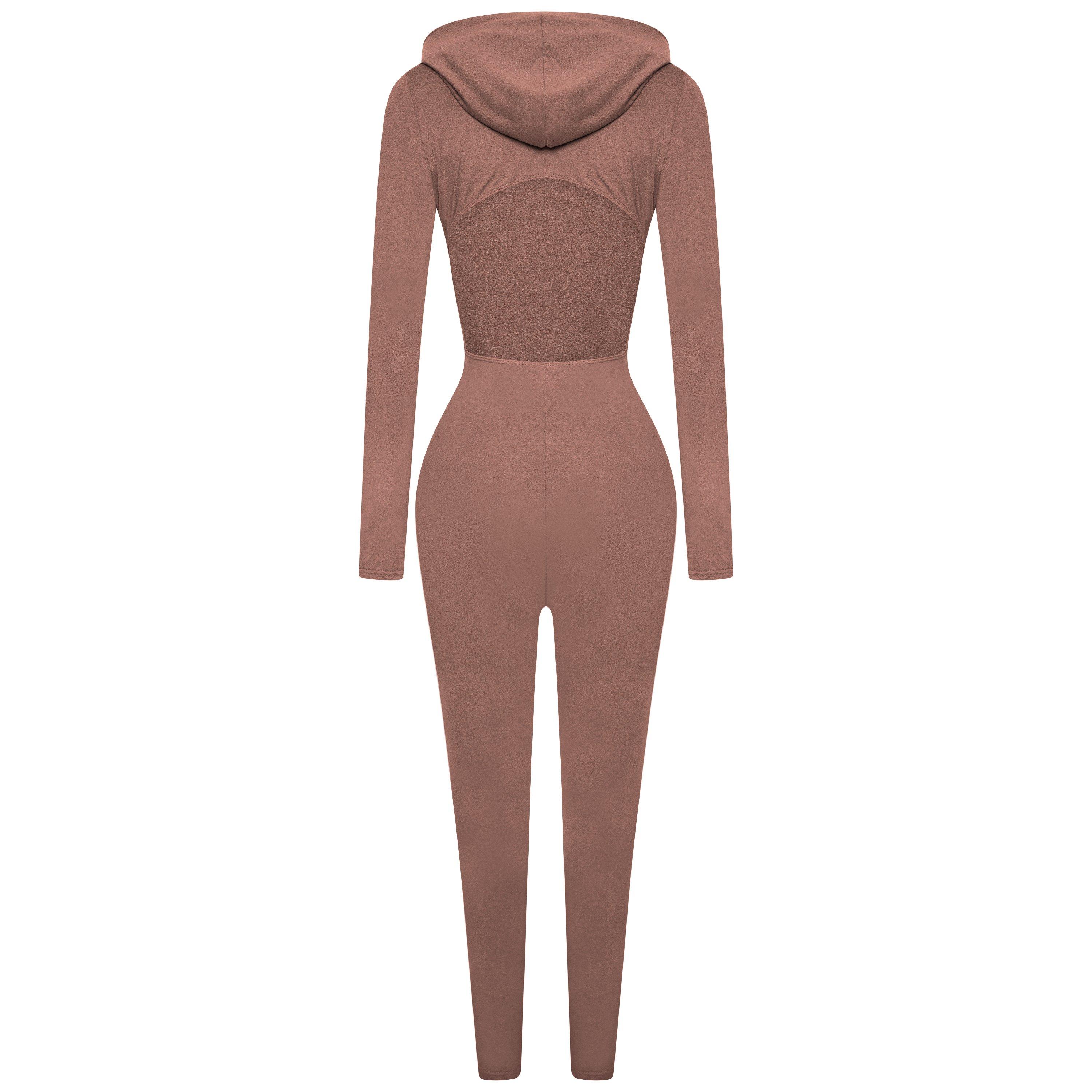 Castanho - Honeyz - Hooded Jumpsuit - 2