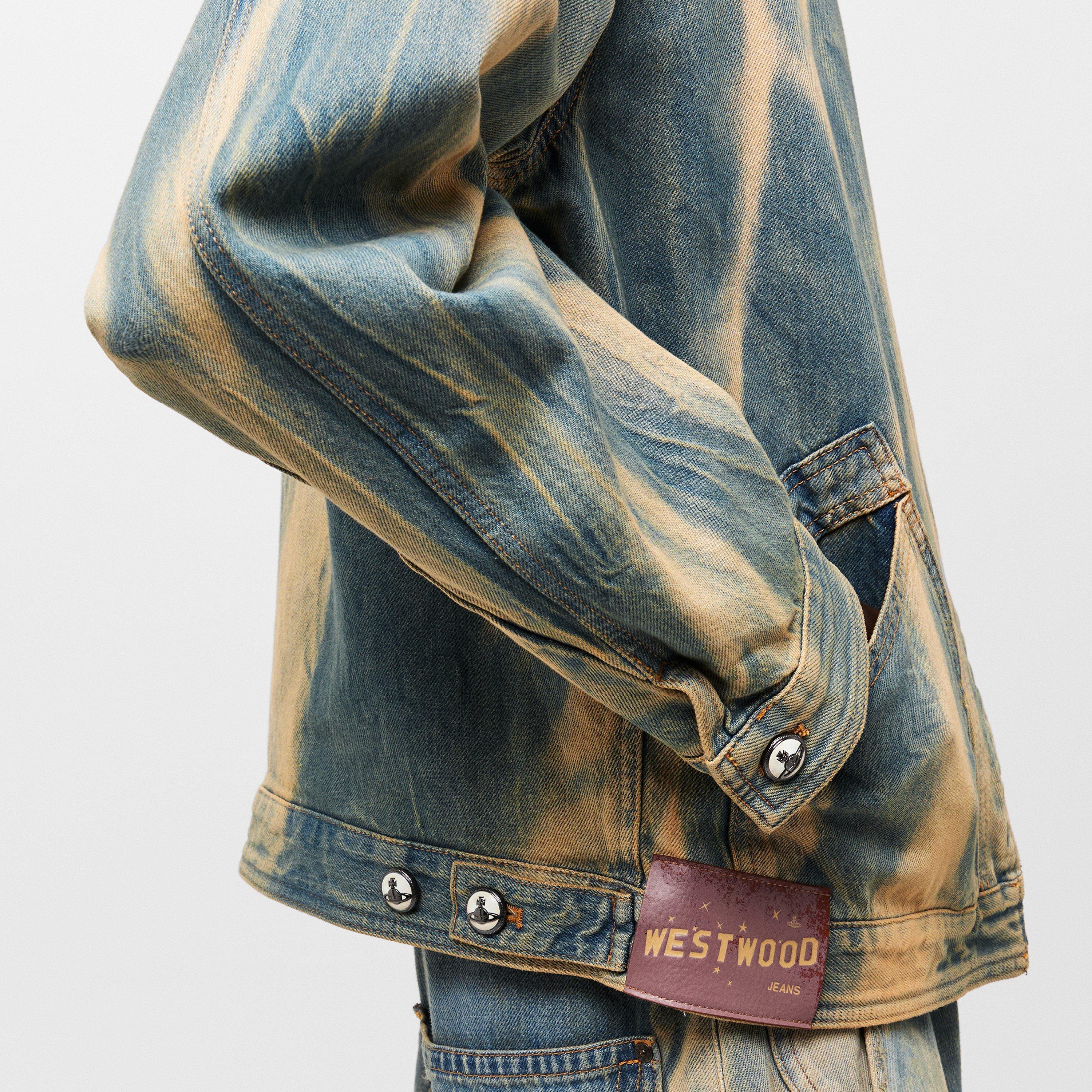 Blue - Vivienne Westwood - Men's Viv Piranha Denim Jacket - 5