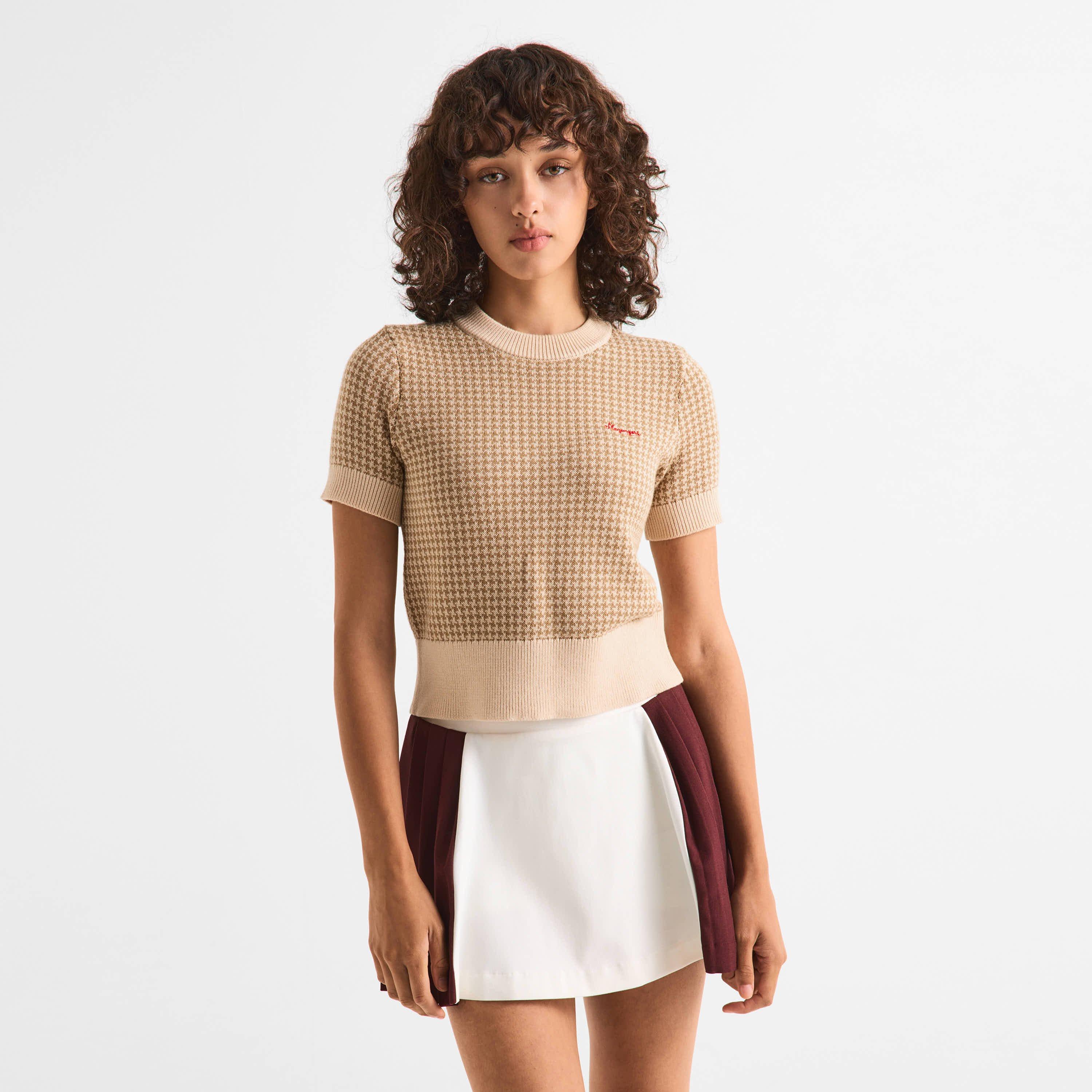 Beige - Slazenger Off-Court - Off-Court Women’s House Pour Knitted Tee - 3