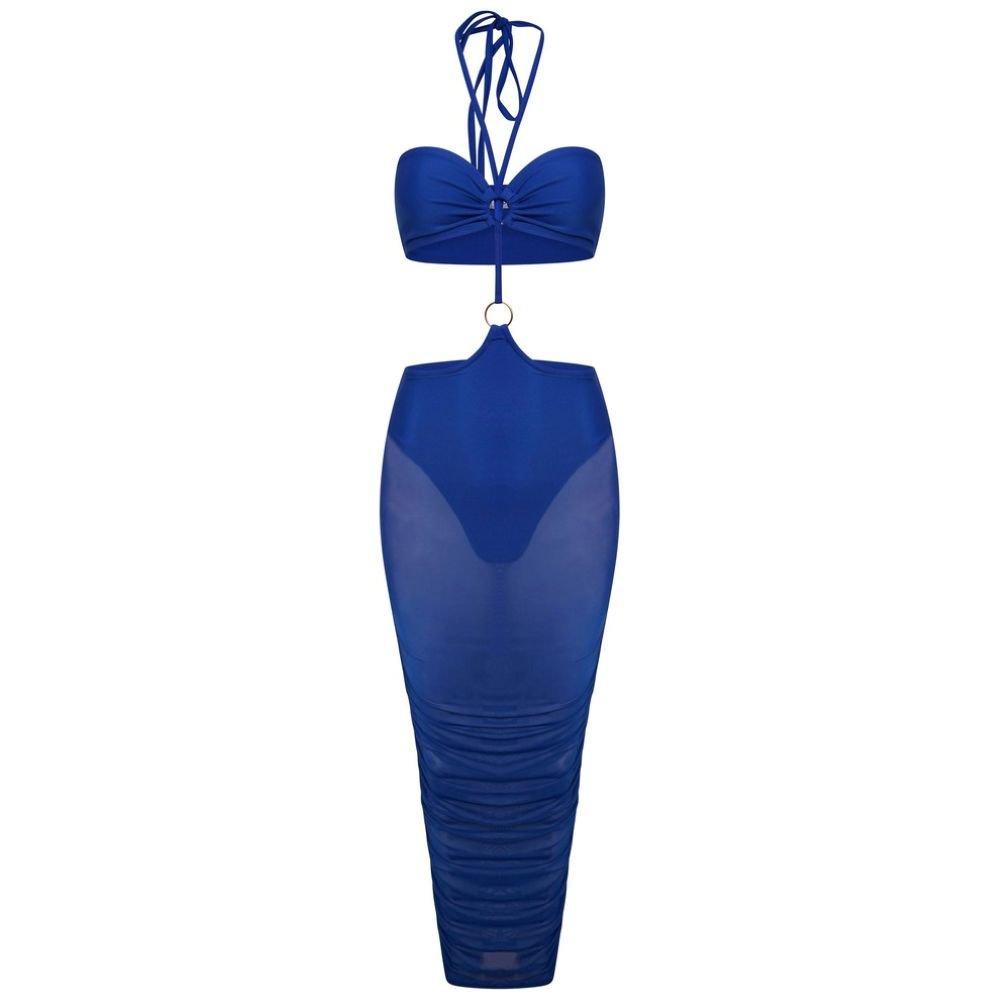 Women's Mesh Reversible Cut Out Dress