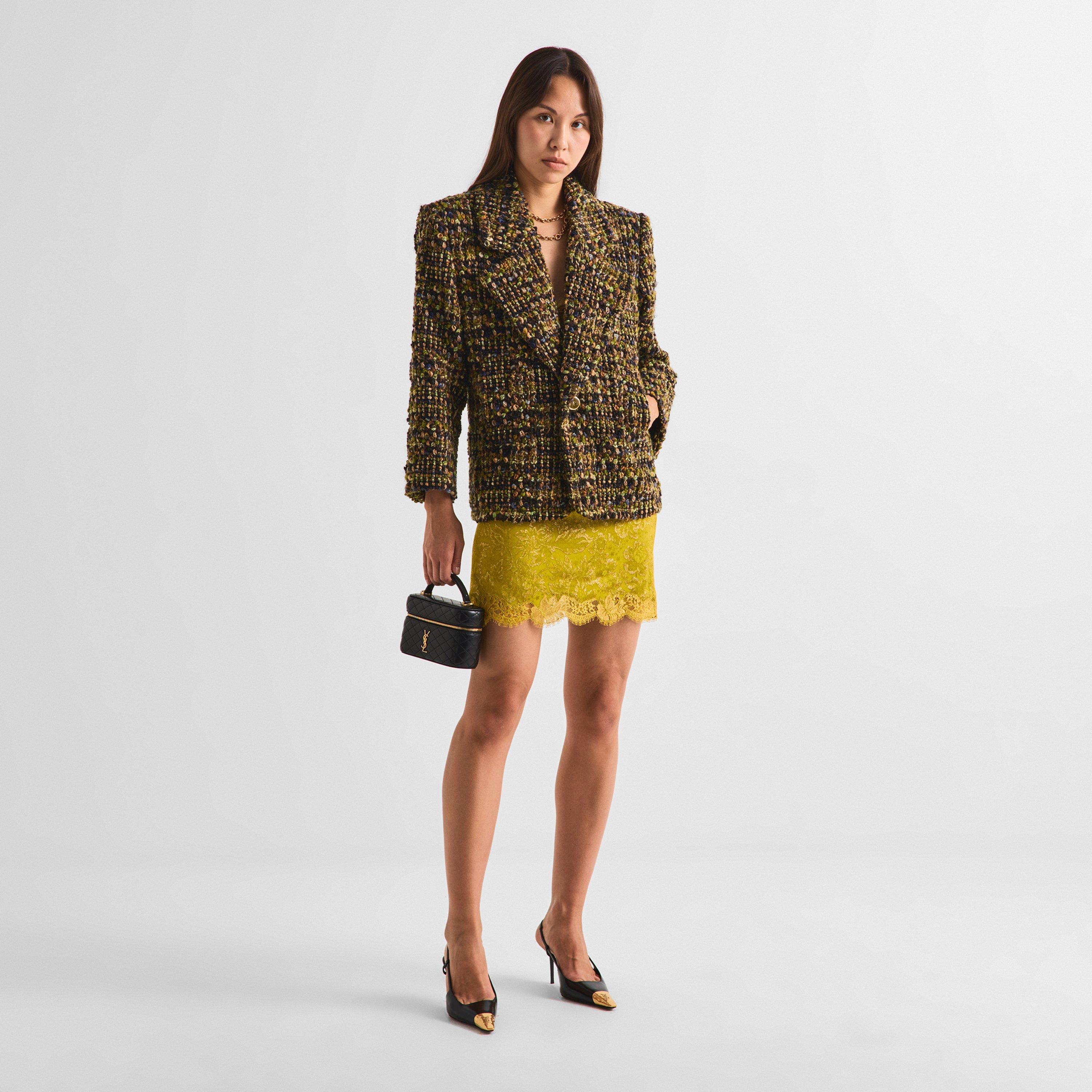 Jaune Acide - Saint Laurent - Women's Floral Viscose Mini Skirt - 6