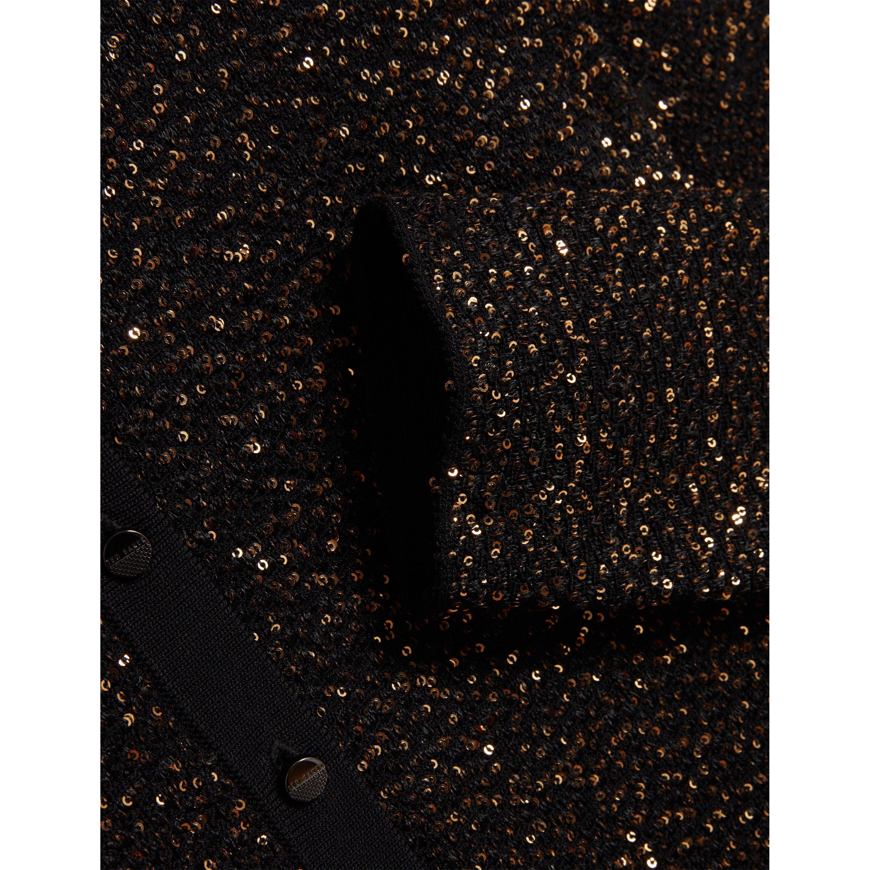 Black - Ted Baker - Ted Sequin Cardigan Ld64 - 4