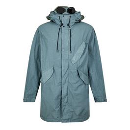 CP Company Outerwear Flatt Nylon Fishtail goggle Parka