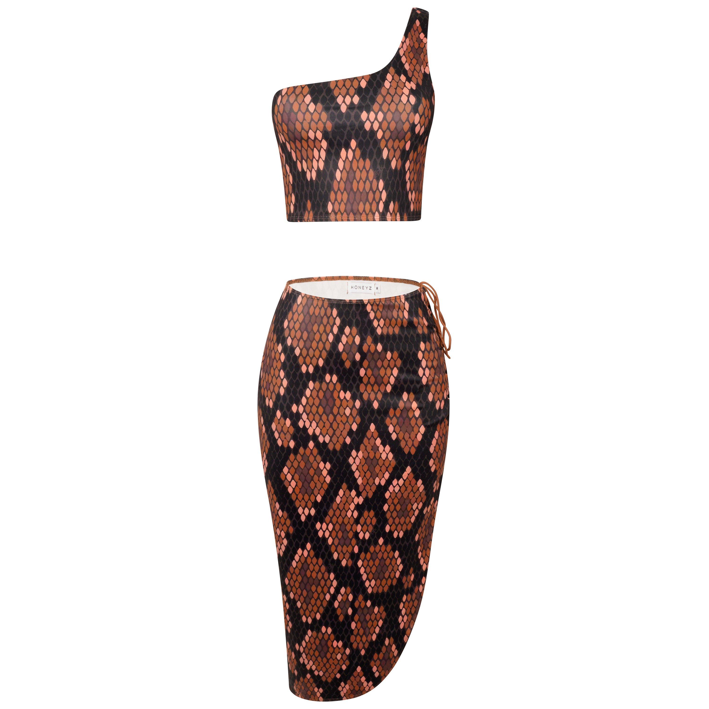 Black - Honeyz - Way Bodycon Skirt - 2