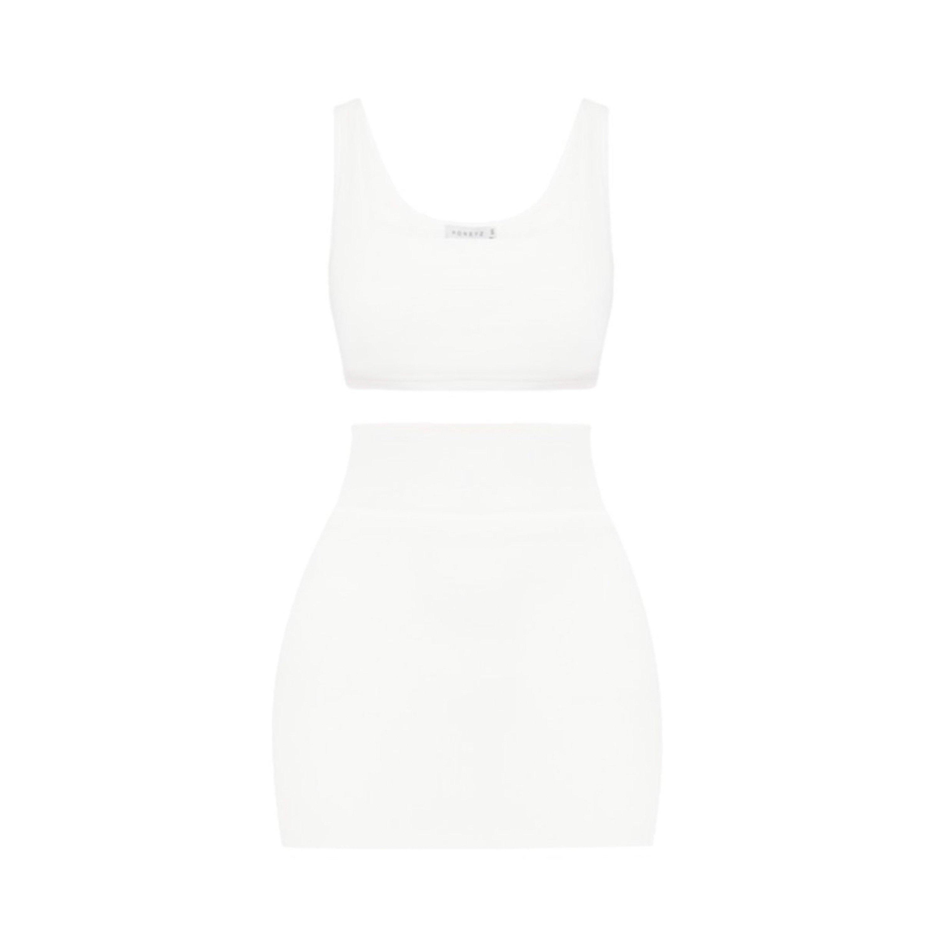 Honeyz Women's Bandage Bodycon Skirt - White - 8 (XS)