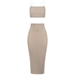 Honeyz Glitter Bodycon Skirt