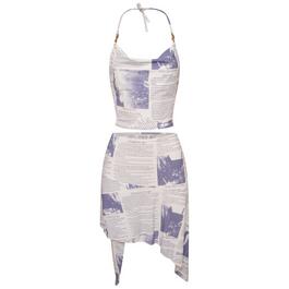 Honeyz Print Bodycon Skirt