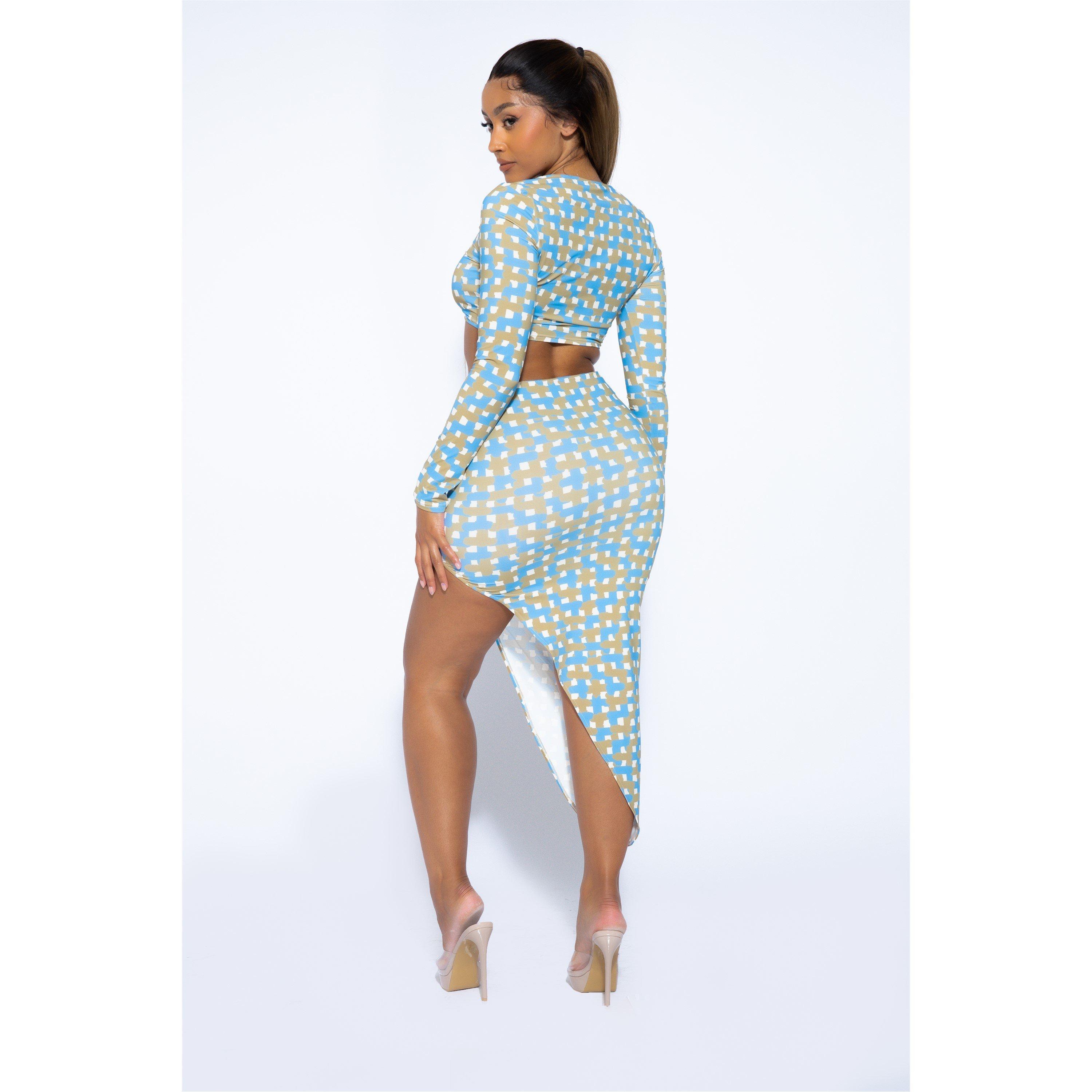 Azul - Honeyz - Slit Bodycon Skirt - 3