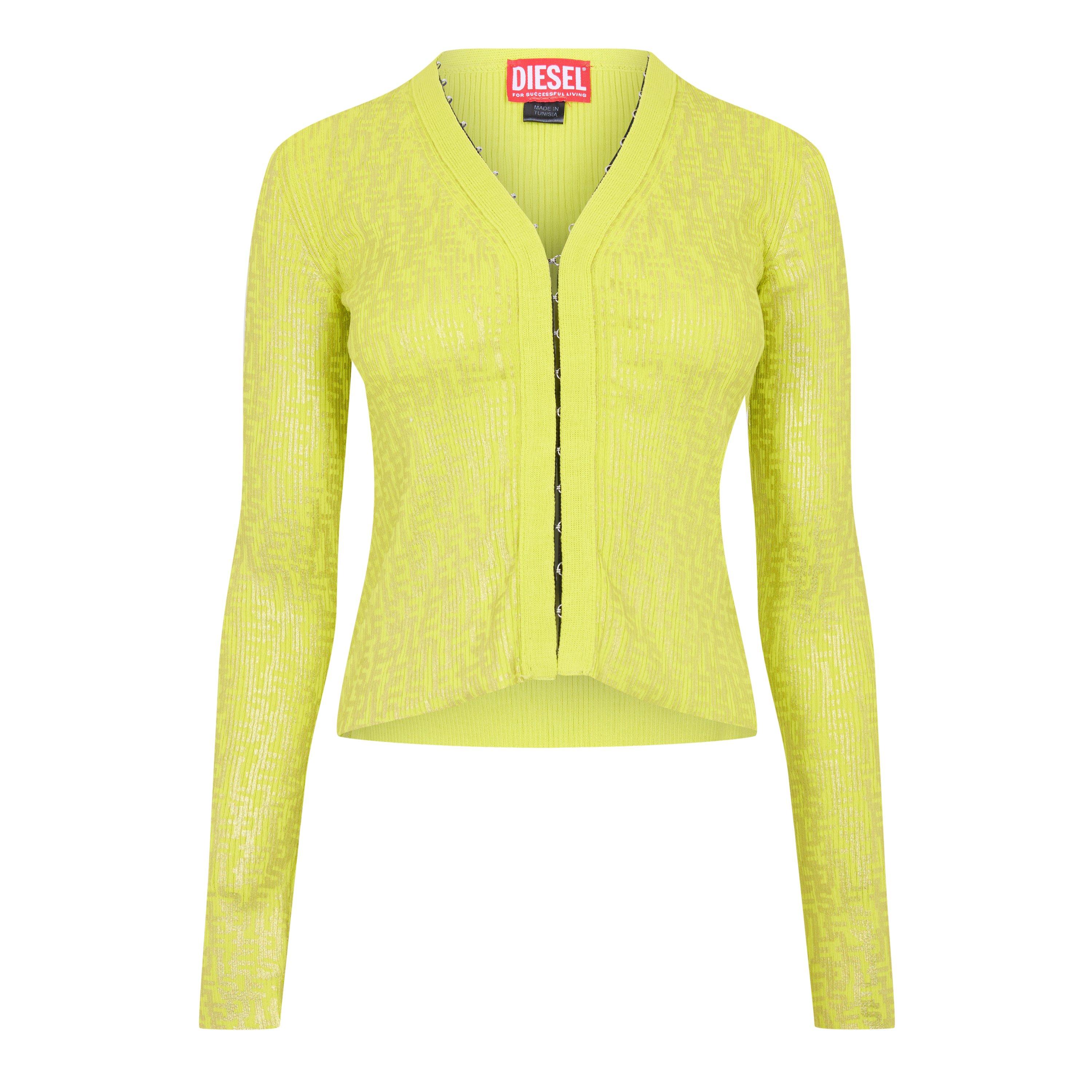 Yellow - Diesel - Women's M Gria Maglia Cardigan - 1