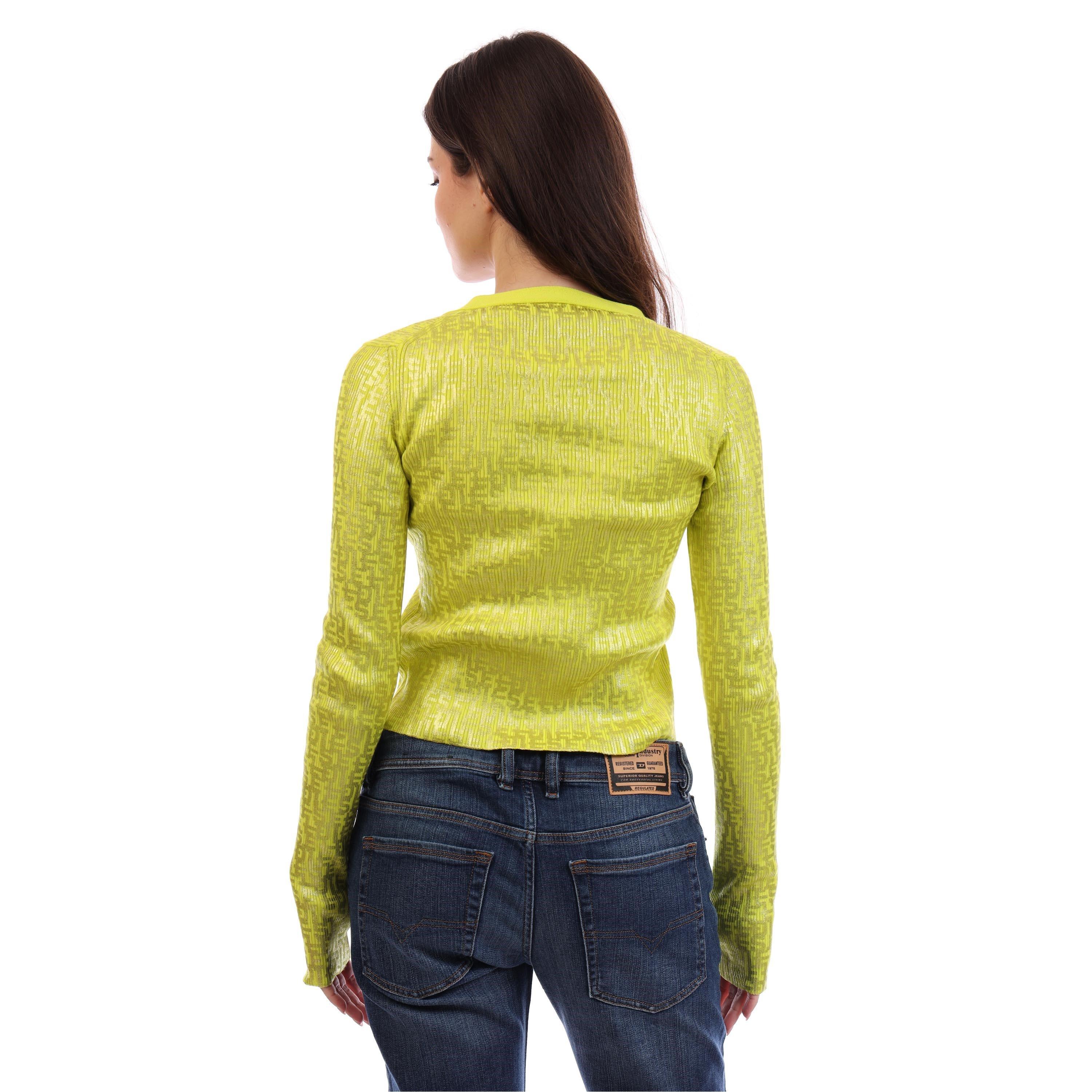 Yellow - Diesel - Women's M Gria Maglia Cardigan - 4
