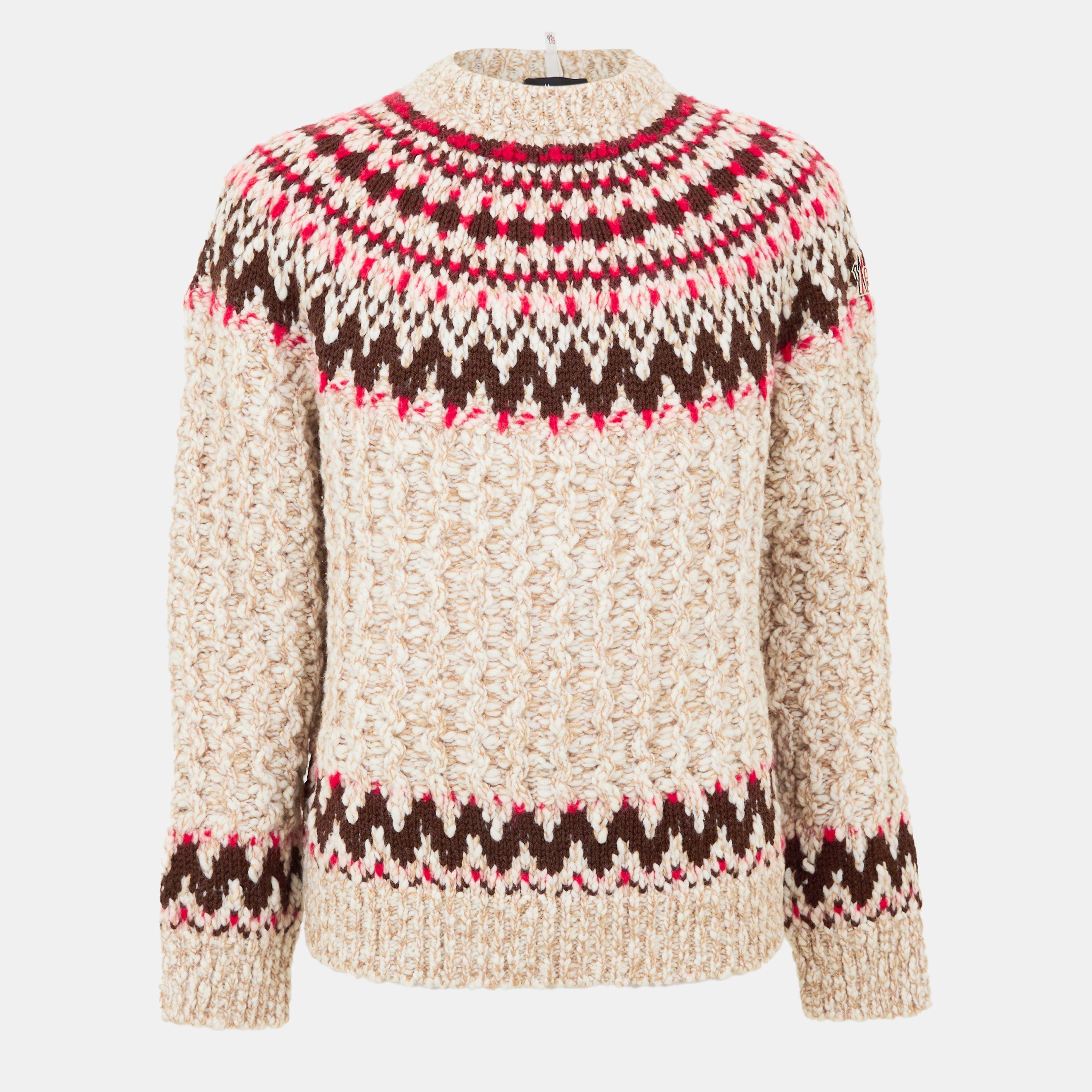 Moncler Men's G Fair Knitted Top - Beige F02 - L