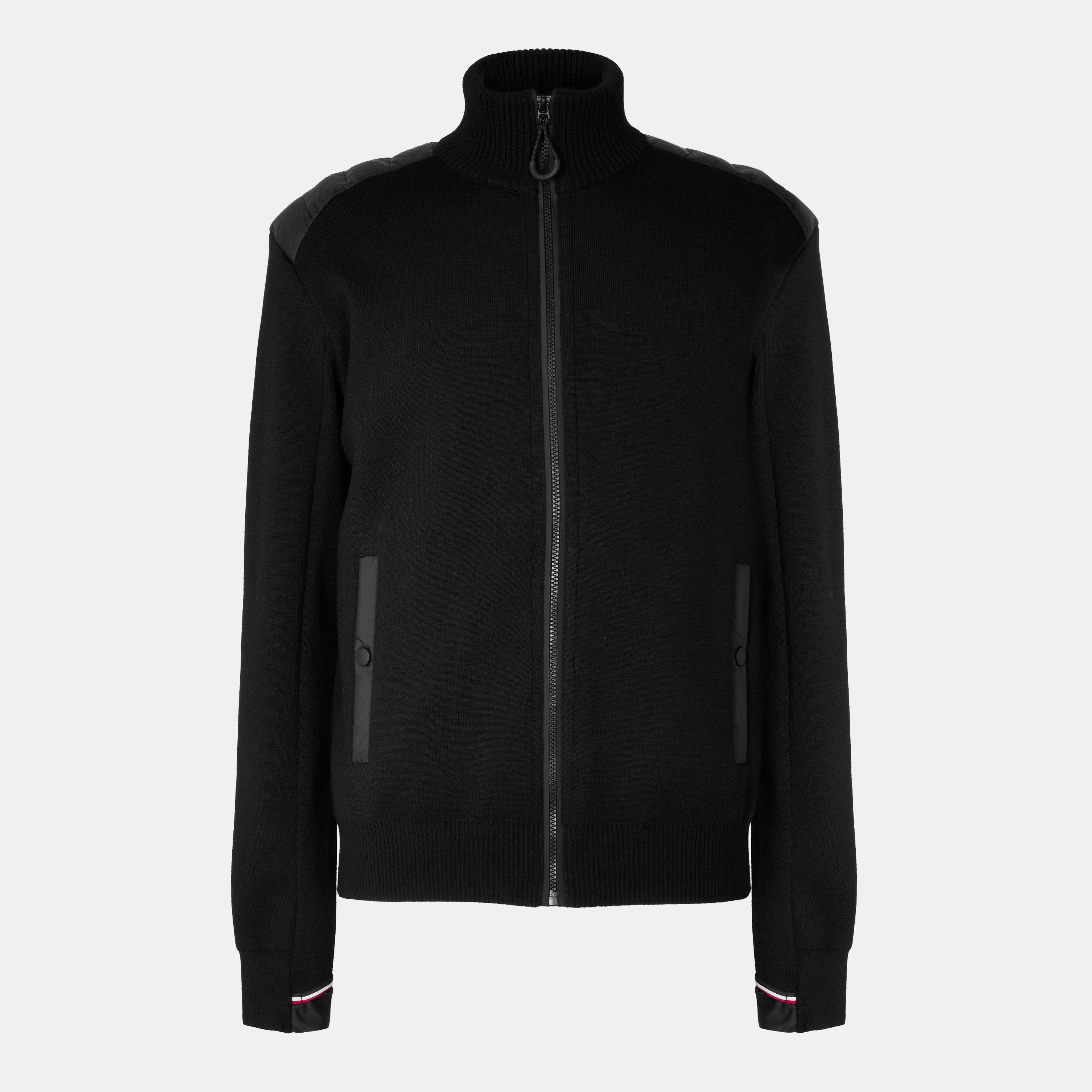 Black 999 - Moncler Grenoble - Men's MonclerG Zip-Through Knitted Top - 1