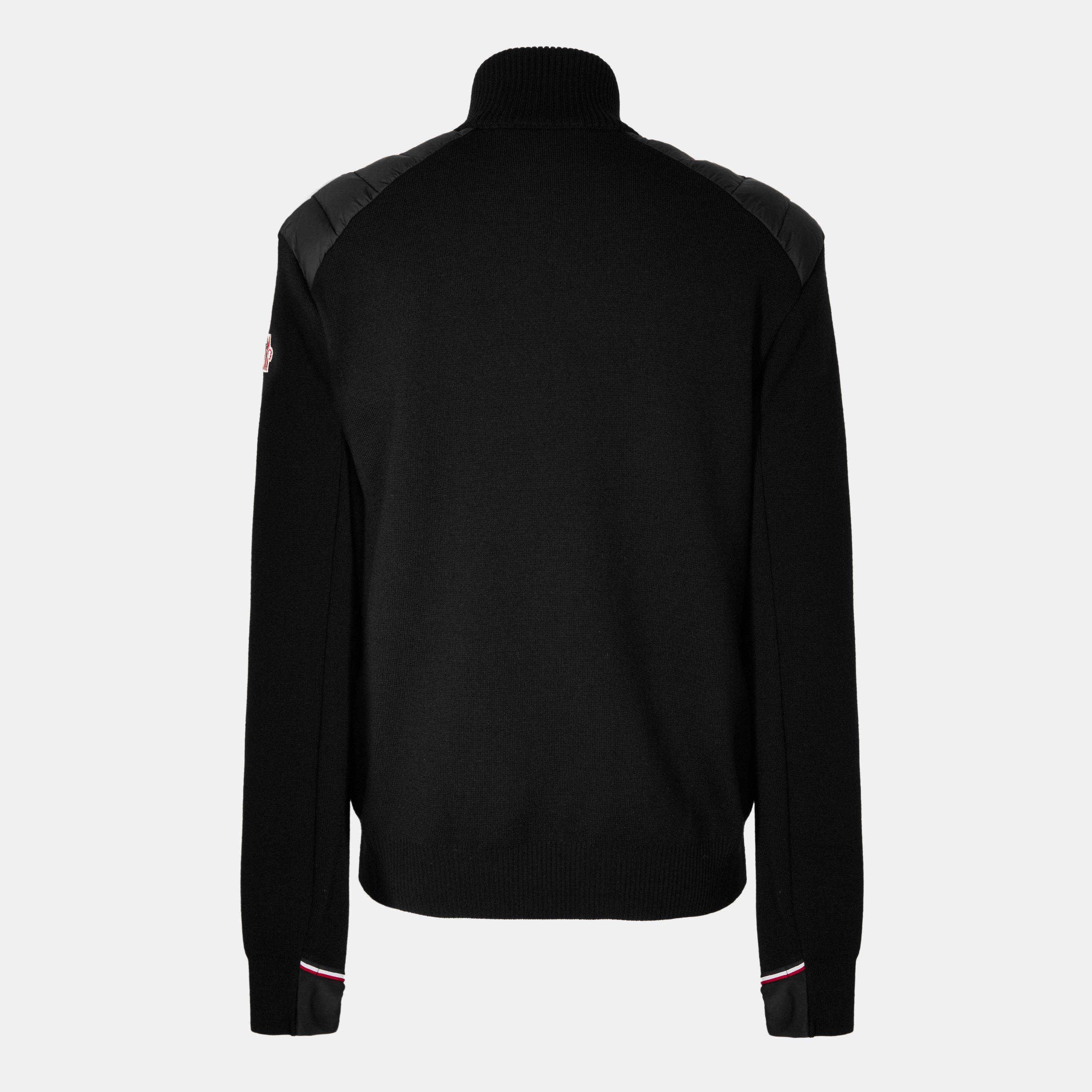 Black 999 - Moncler Grenoble - Men's MonclerG Zip-Through Knitted Top - 2