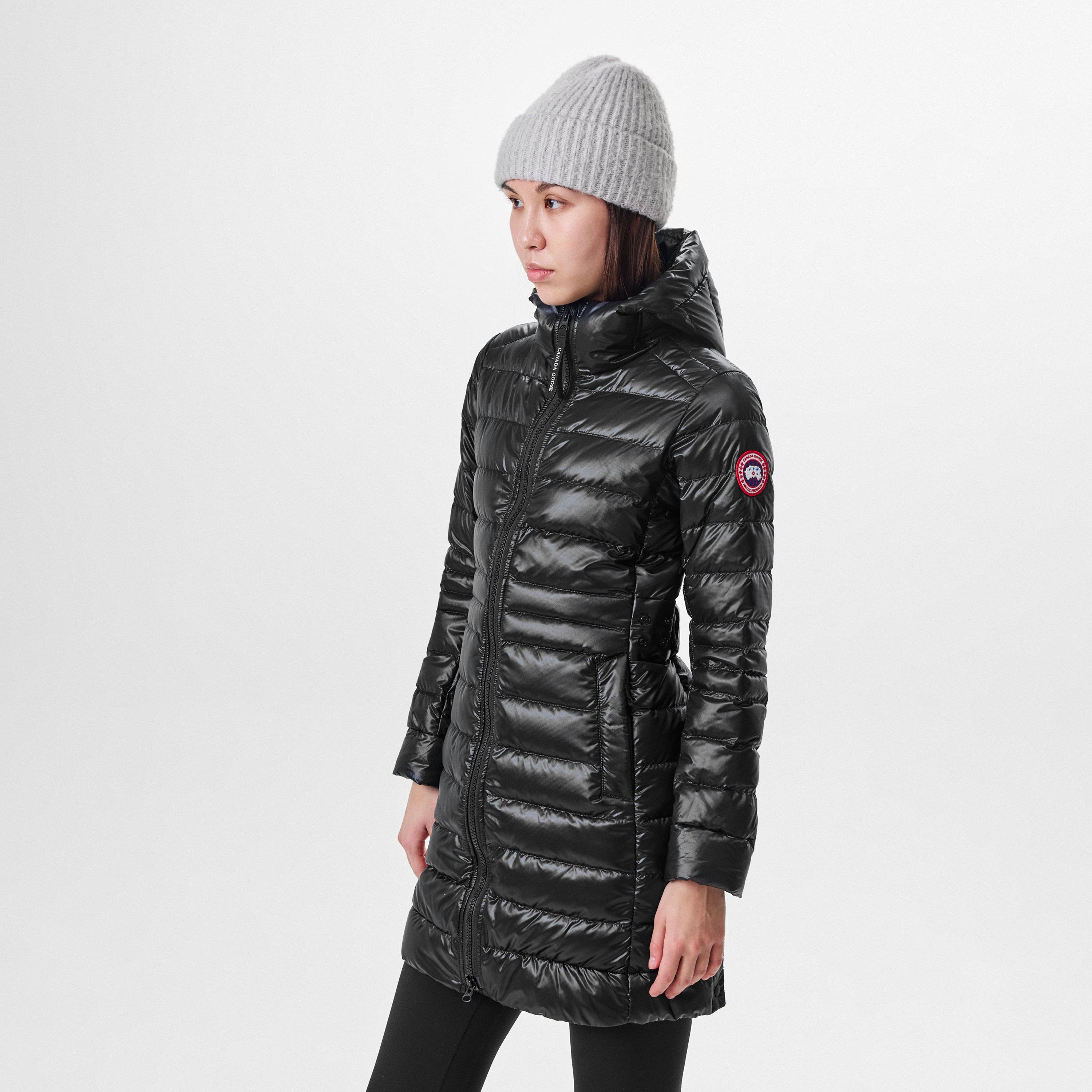 Black - Canada Goose - Women's Cyprus Hooded Duck Down Short Puffer Jacket - 3