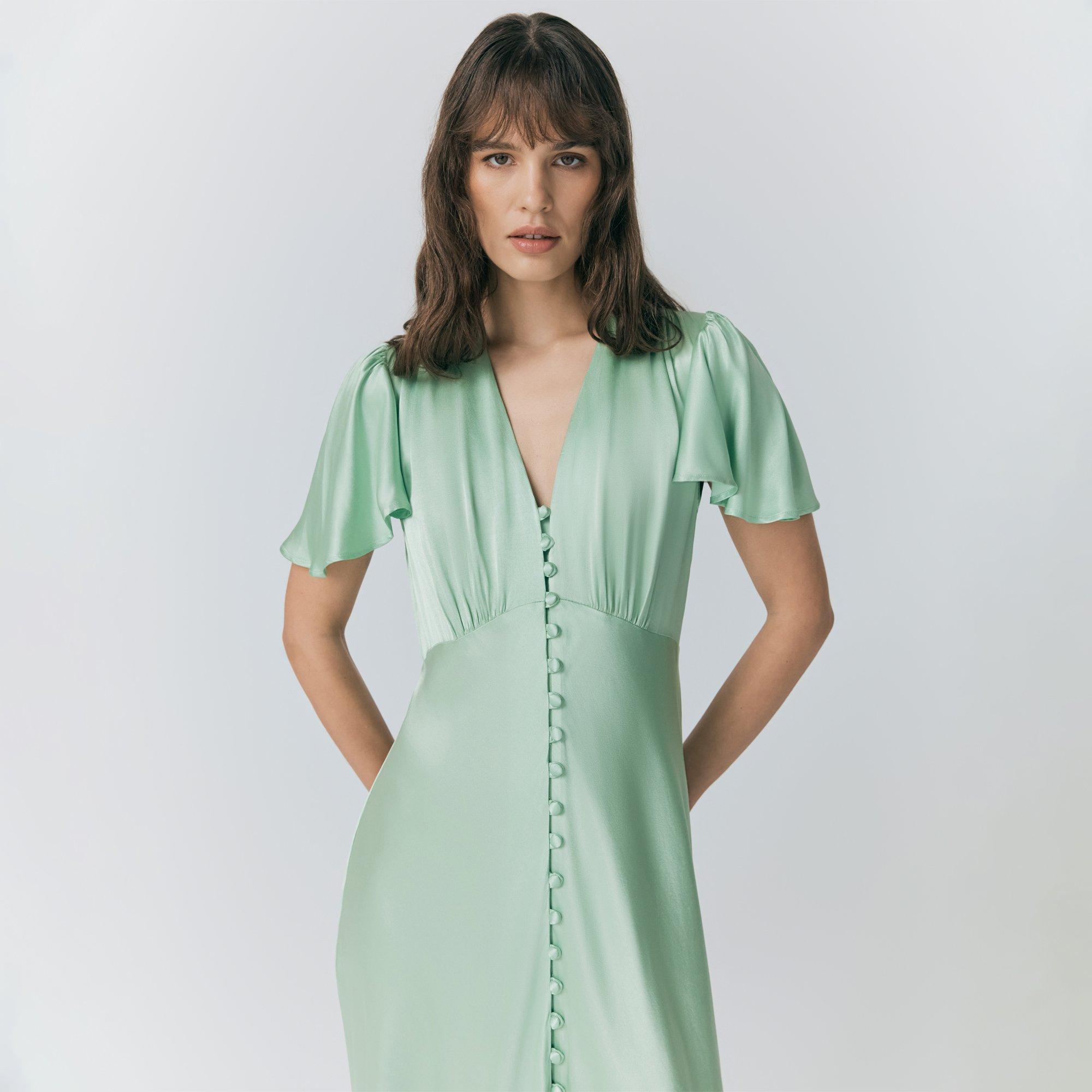 Mint Green - Ghost - Women's Delphine Maxi Dress - 3