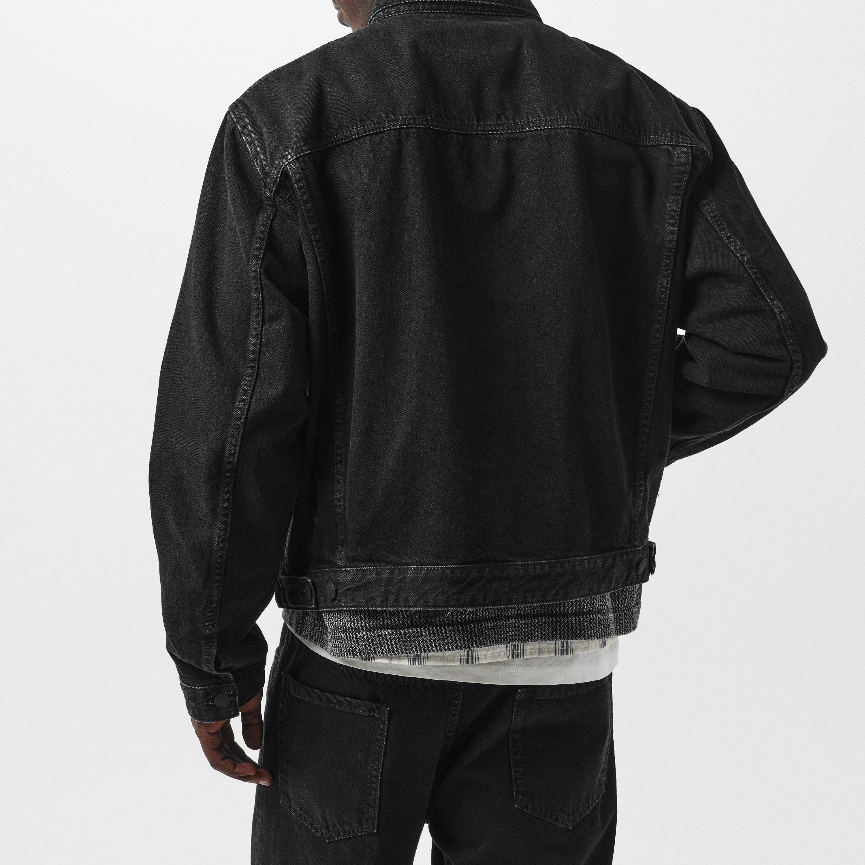 Black - DSquared2 - Men's Logo Patch Denim Jacket - 4