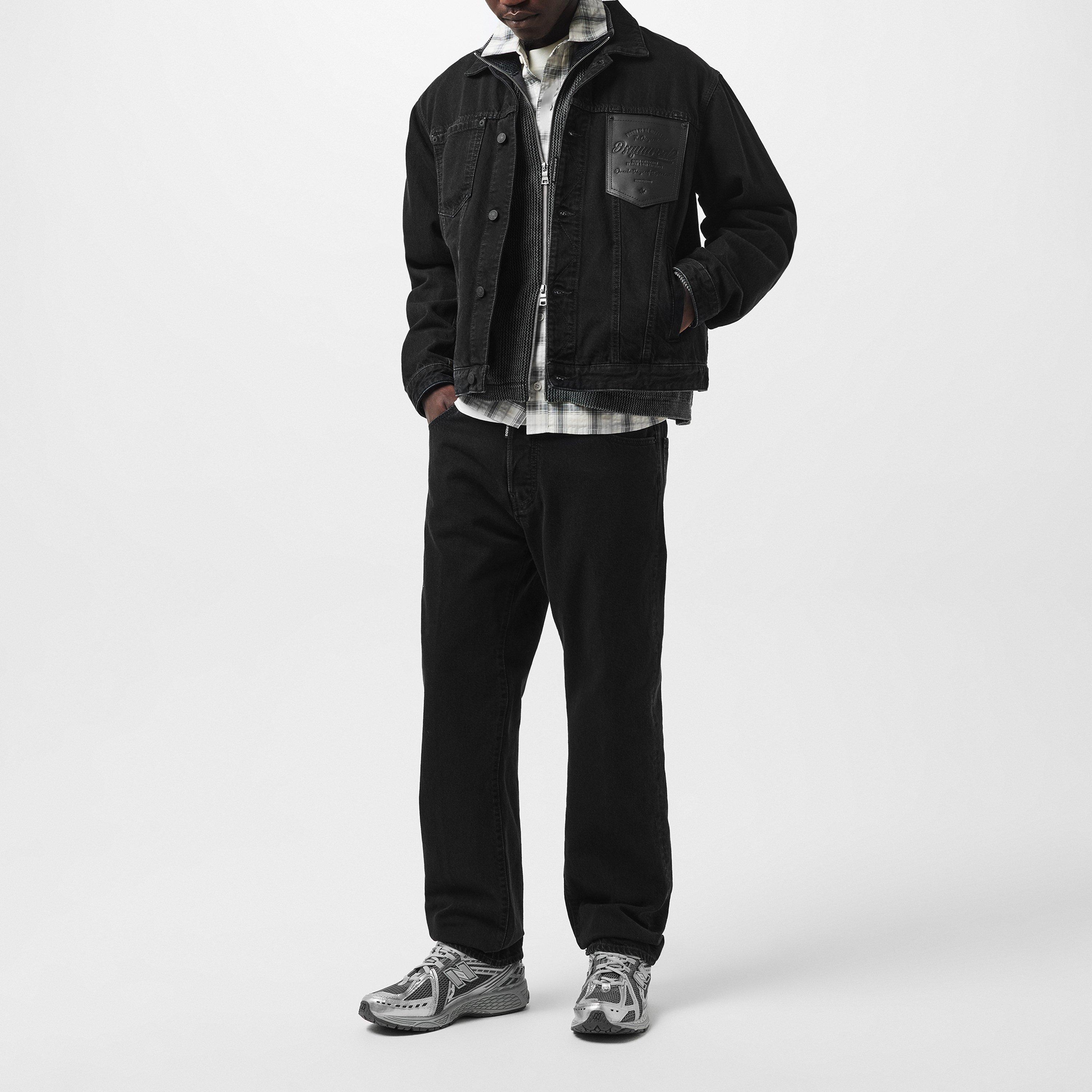 Black - DSquared2 - Men's Logo Patch Denim Jacket - 6