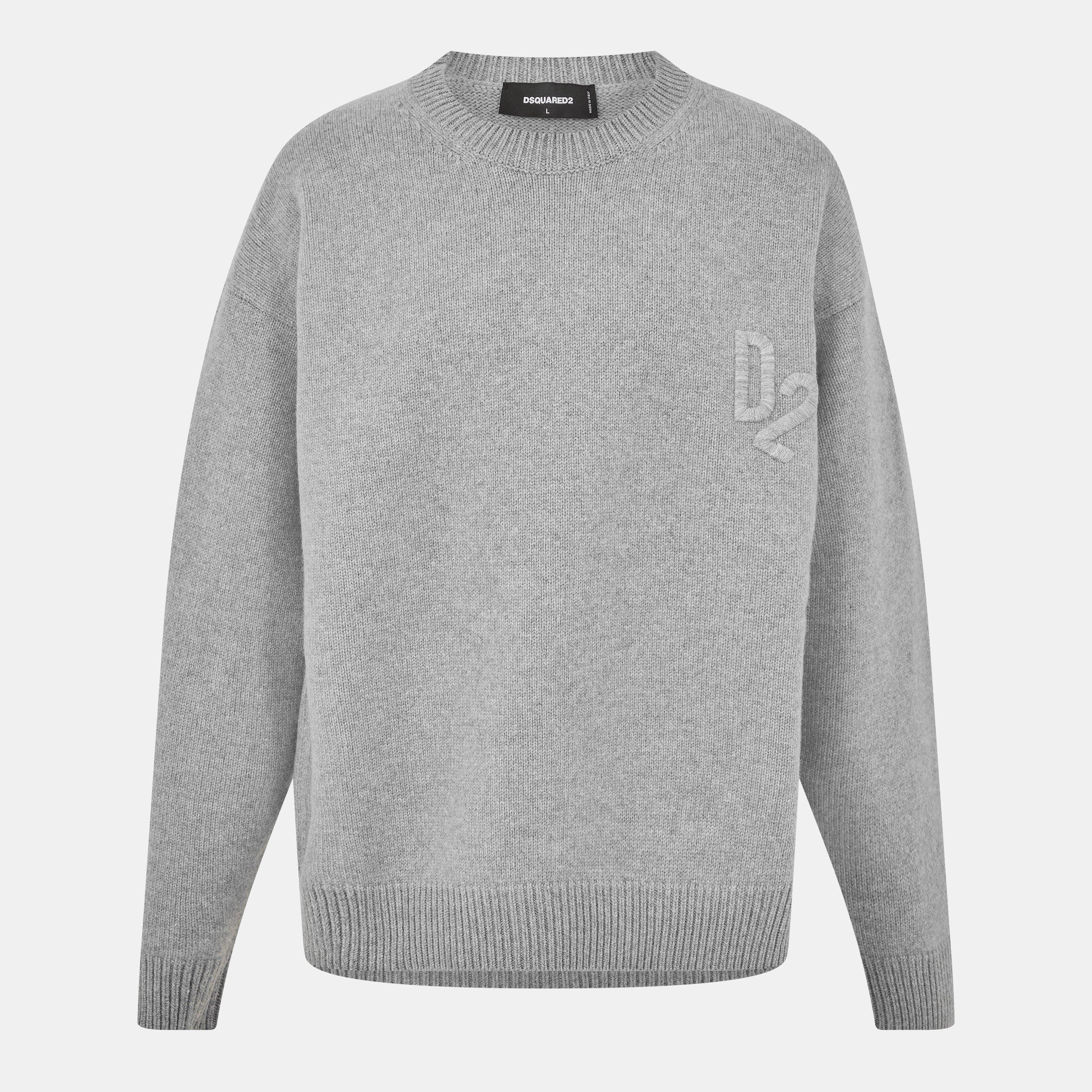 DSquared2 Men's Ribbed Crew Neck Jumper | Cruise Fashion DSquared2 Men's Ribbed Crew Neck Jumper | Cruise Fashion