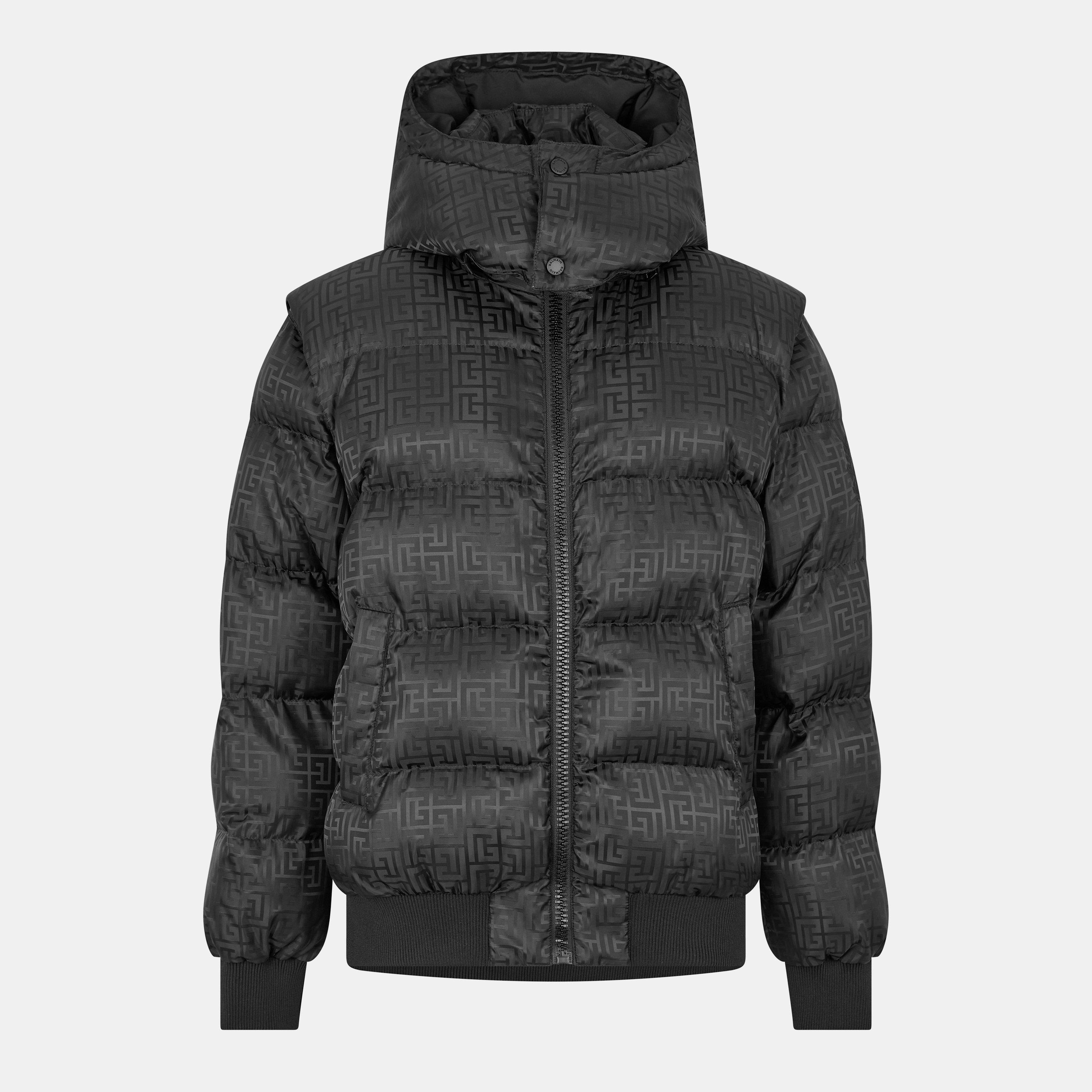 Black - Balmain - Men's Medium Puffer Jacket - 1