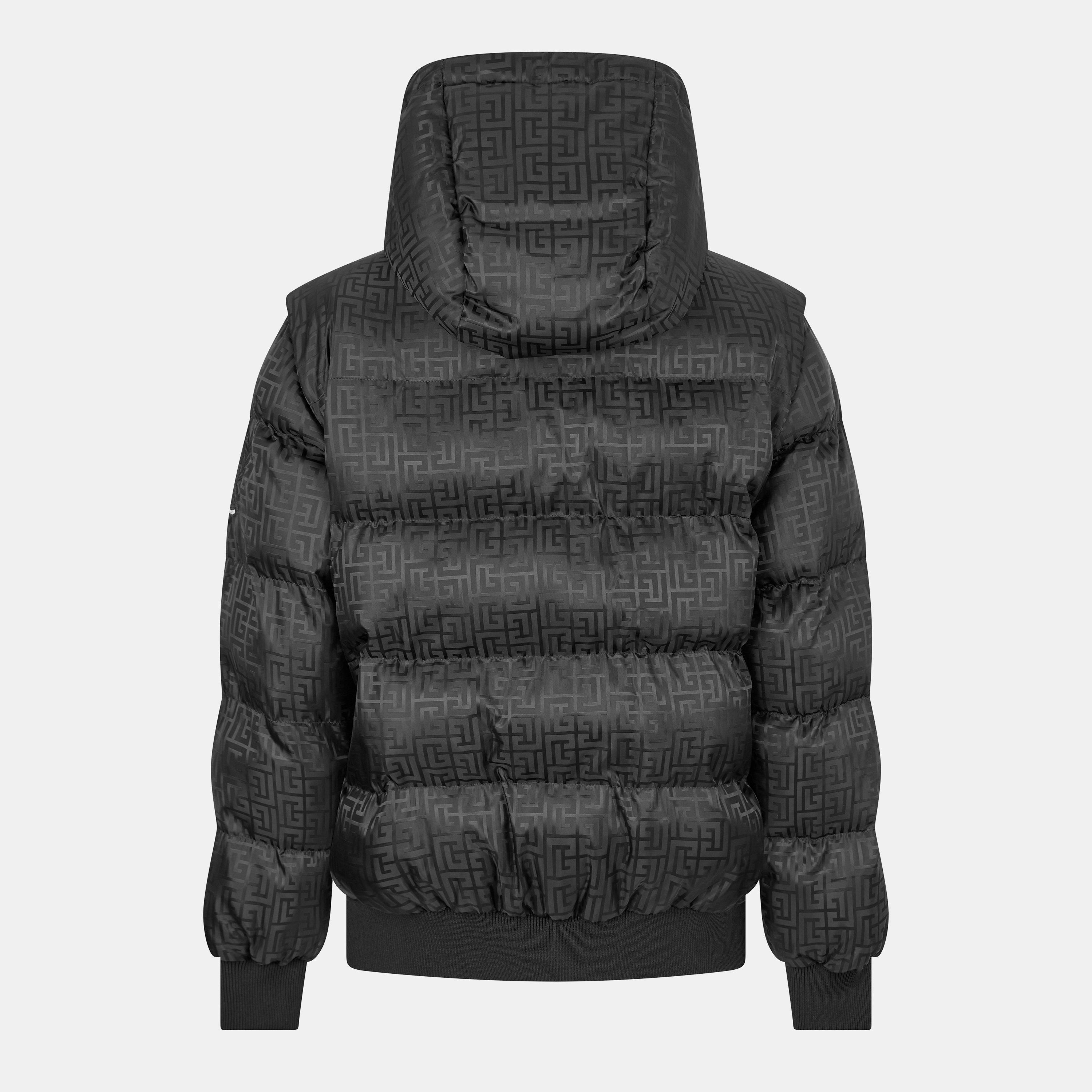 Black - Balmain - Men's Medium Puffer Jacket - 2