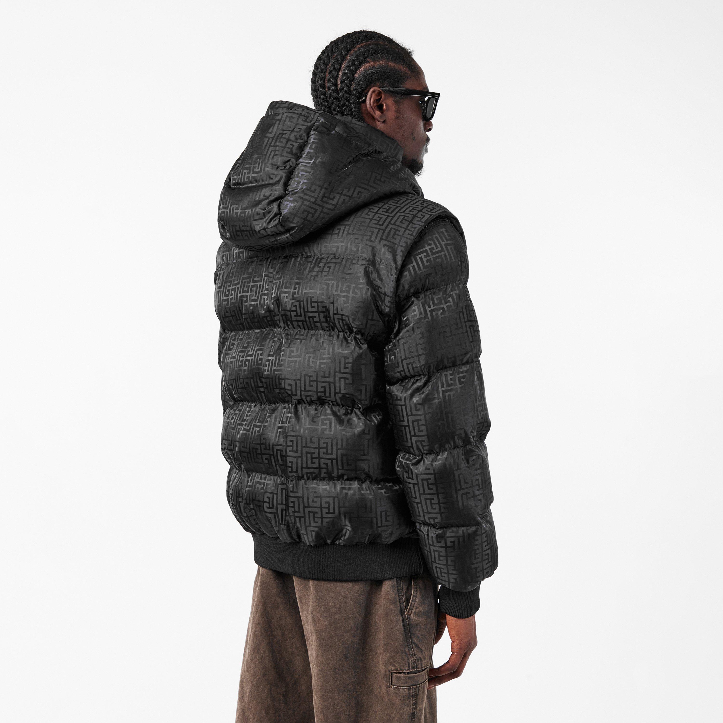 Black - Balmain - Men's Medium Puffer Jacket - 4