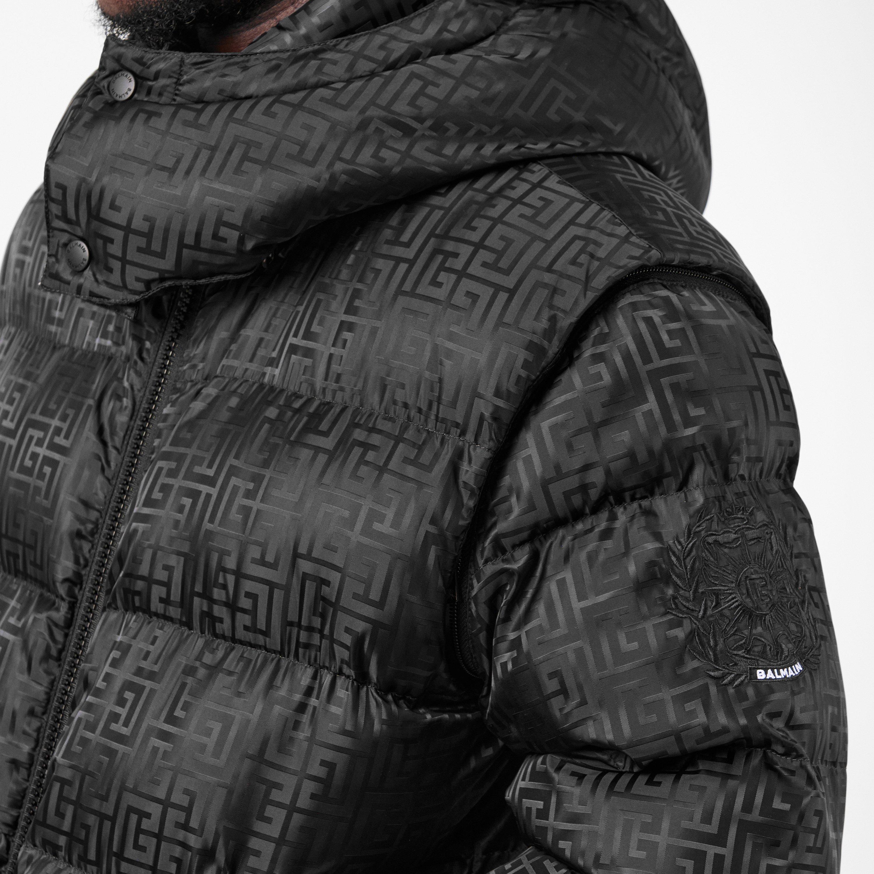 Black - Balmain - Men's Medium Puffer Jacket - 5