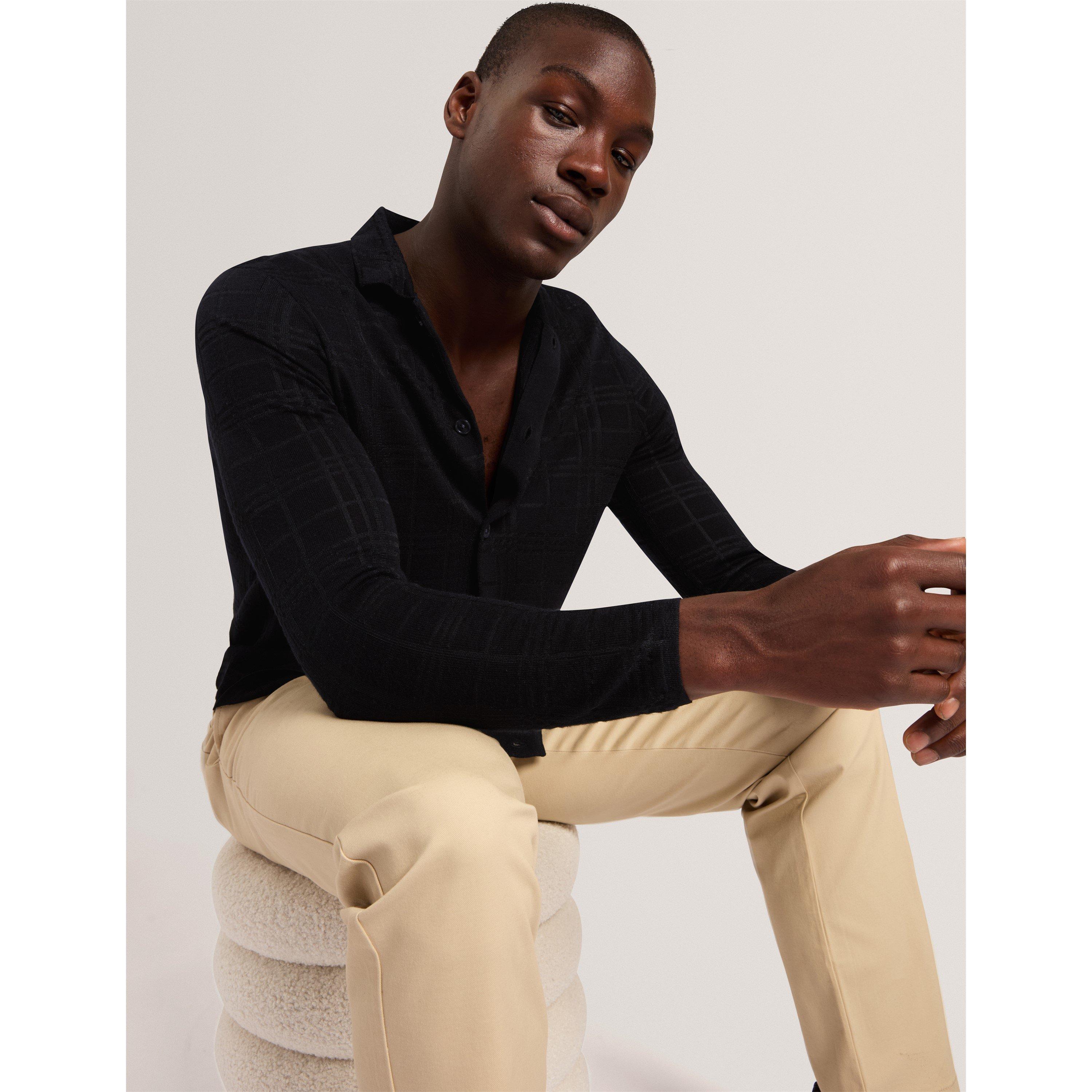 Black - Ted Baker - Ted Button Thru Polo Sn64 - 6
