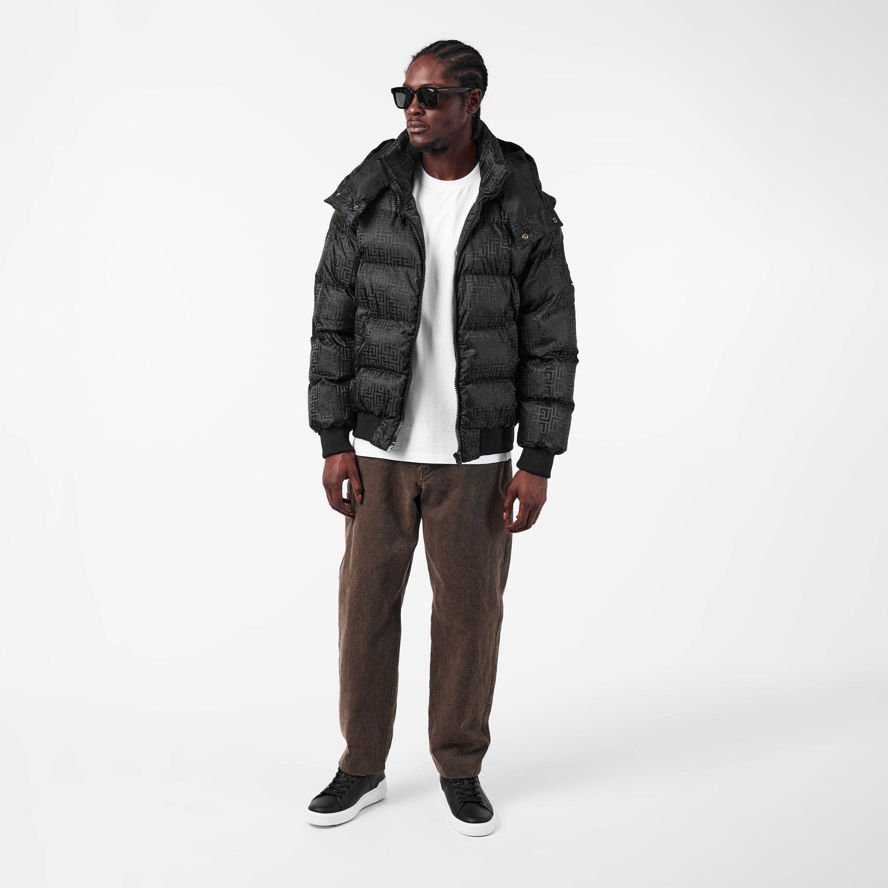 Black - Balmain - Men's Medium Puffer Jacket - 6