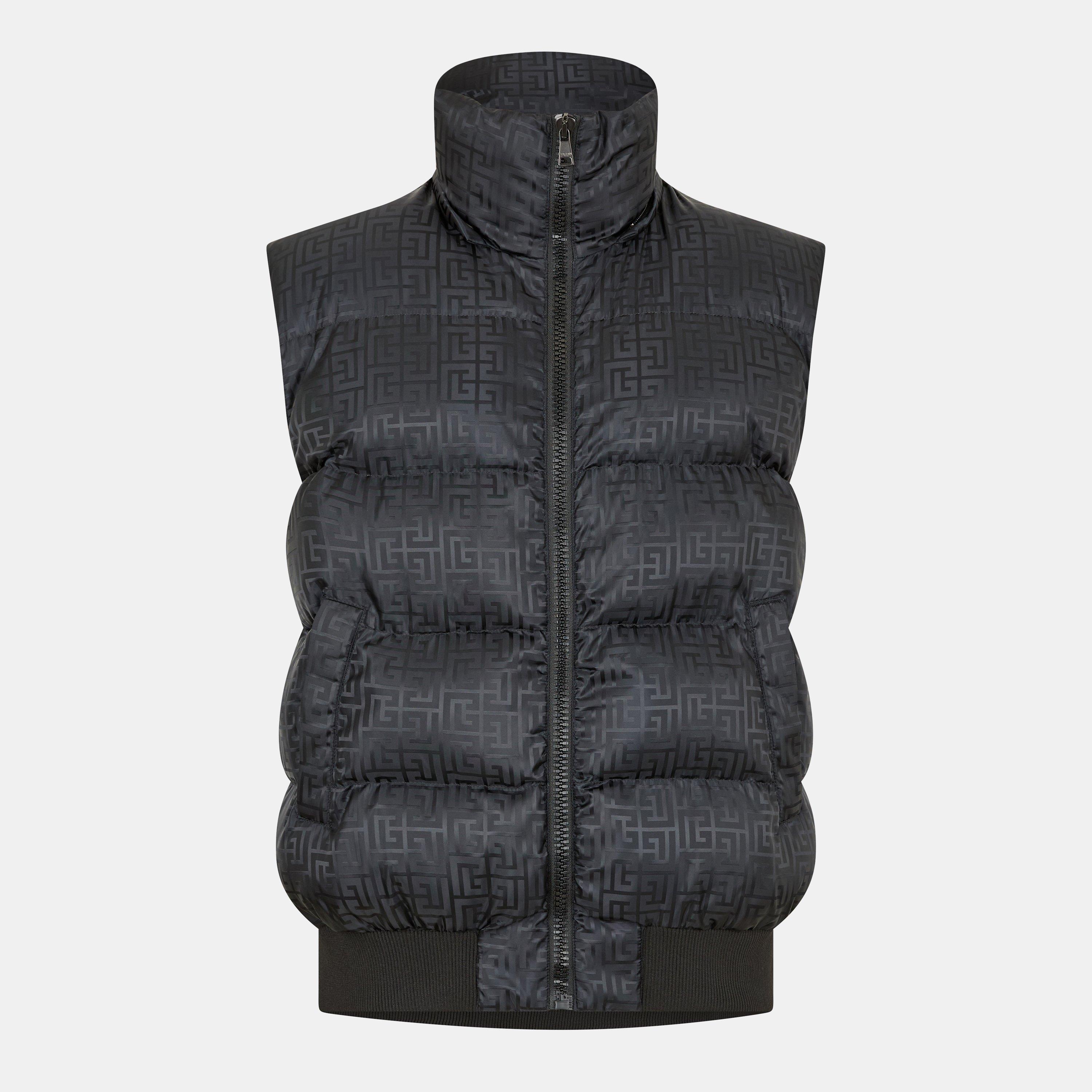 Black - Balmain - Men's Medium Puffer Jacket - 7