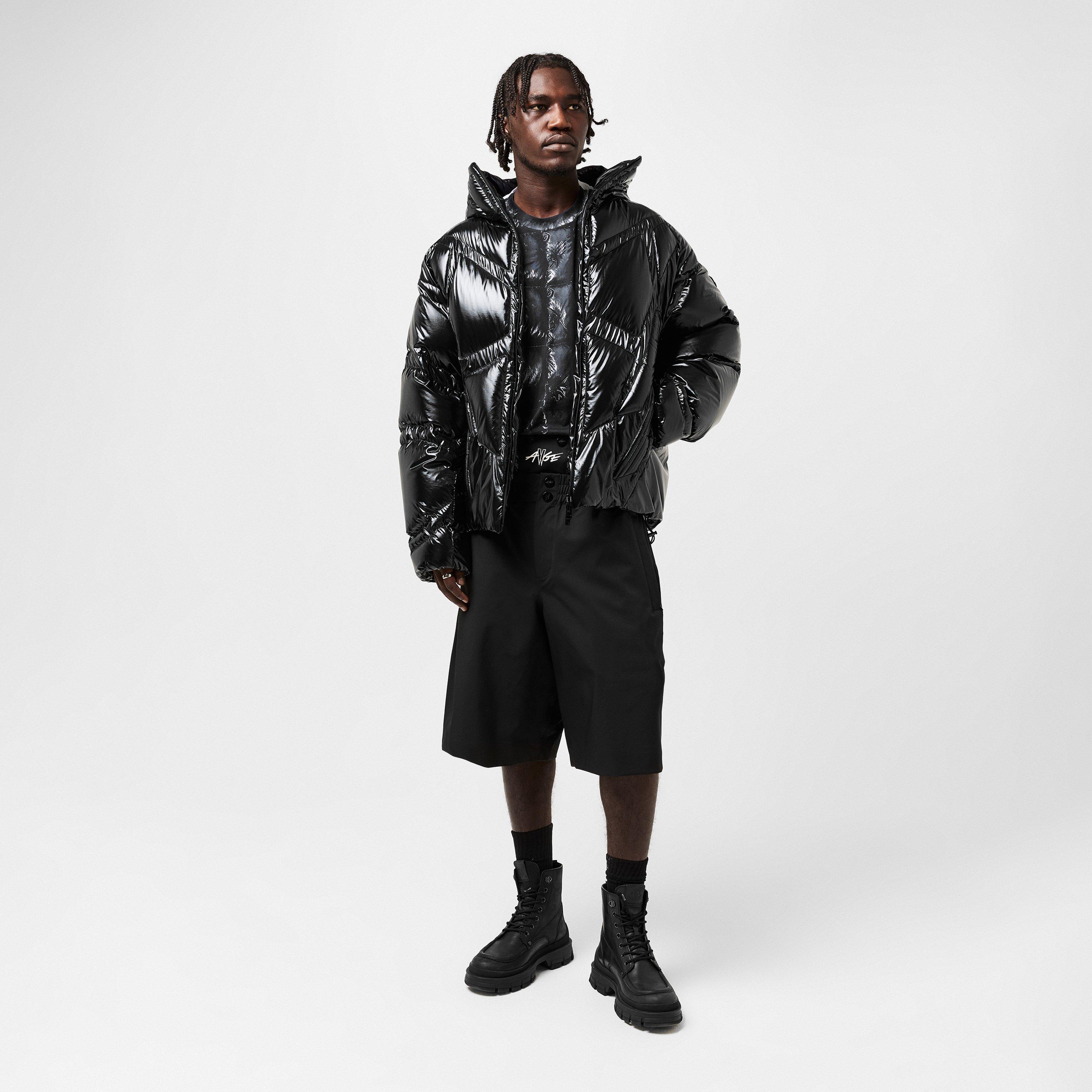 Moncler Men's Bahianinha Hip Length Long Sleeve Short Puffer